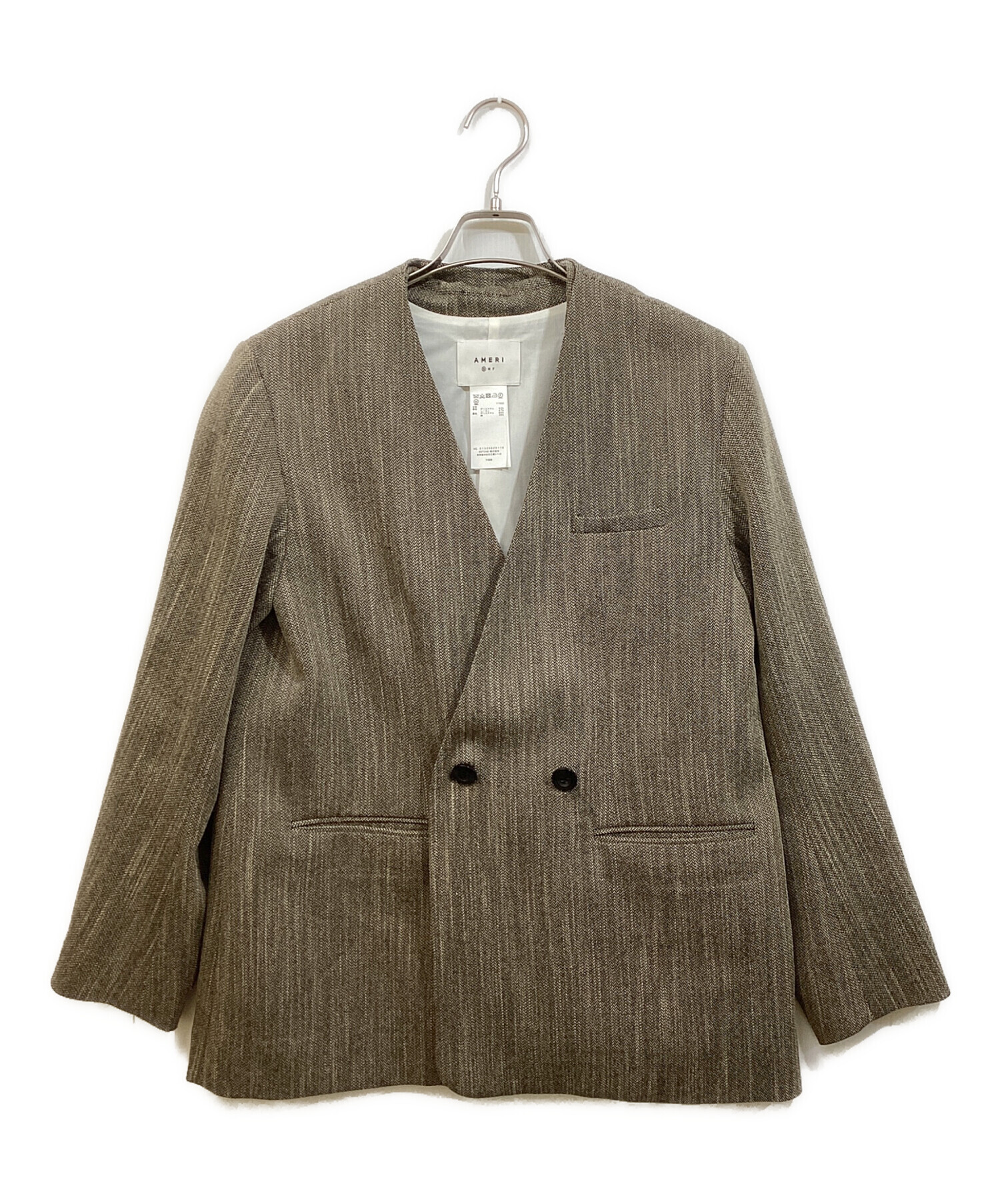 中古・古着通販】AMERI (アメリ) CONVERTIBLE HERRINGBONE JACKET