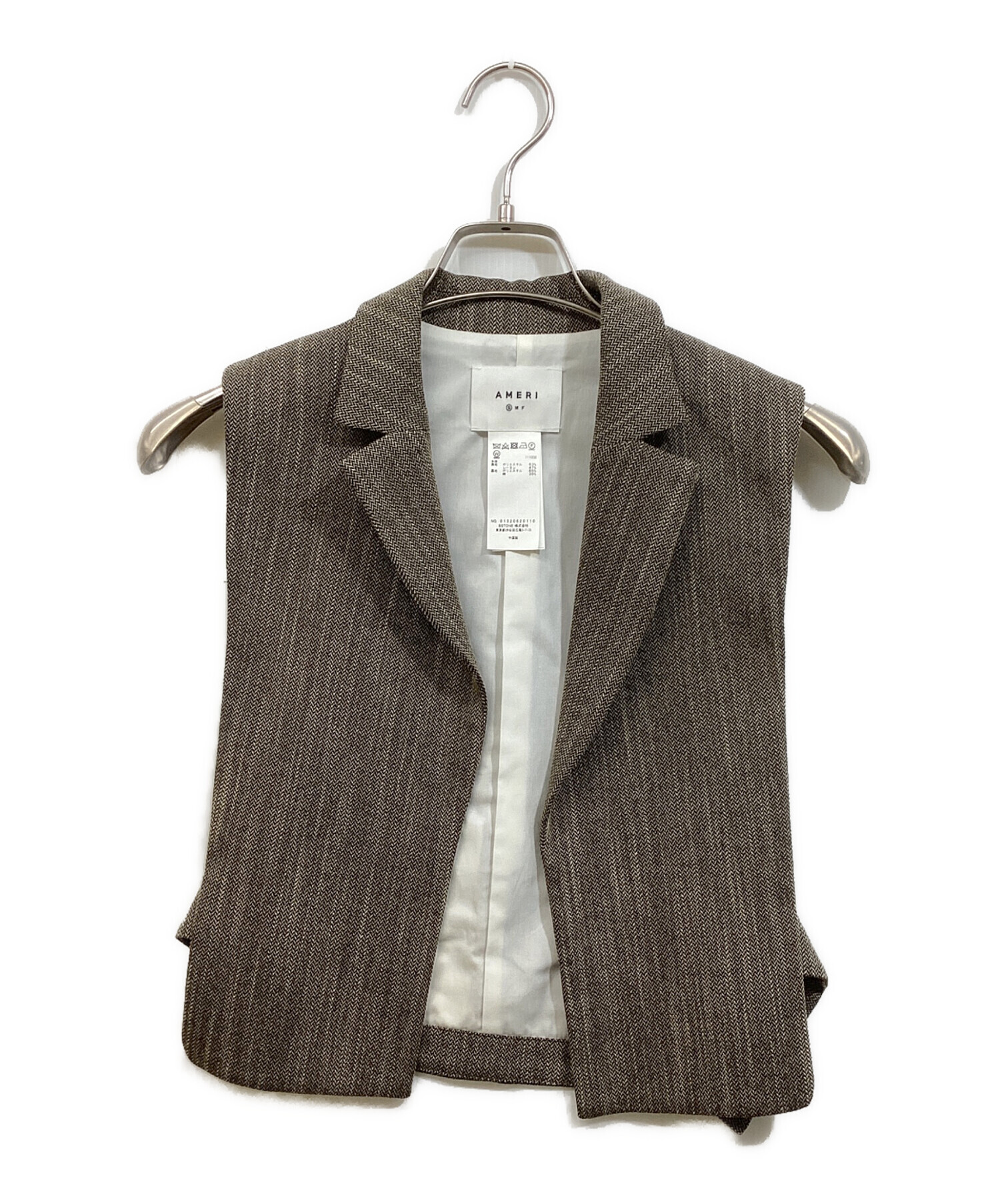 中古・古着通販】AMERI (アメリ) CONVERTIBLE HERRINGBONE JACKET