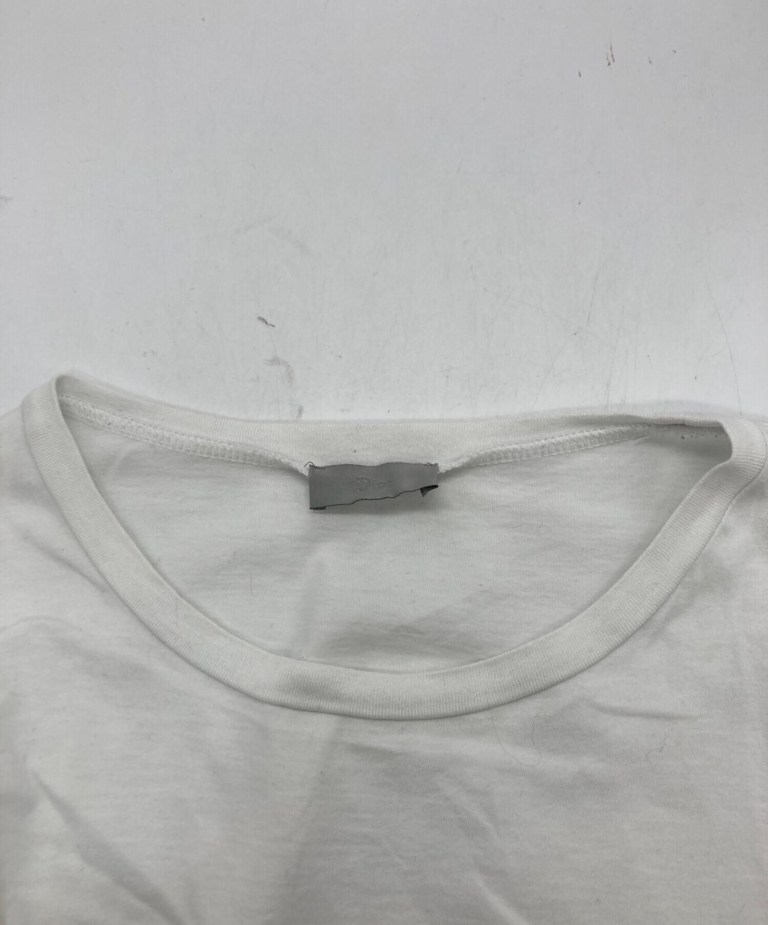 新品未使用　Dior メンズVネックTシャツ ホワイト DIOR ホワイト Vネック Tシャツ