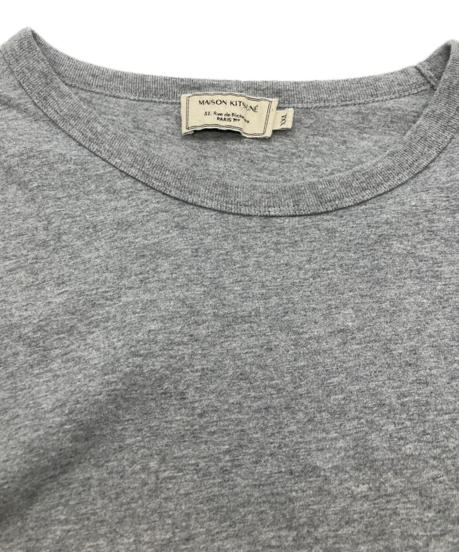 中古・古着通販】maison kitsune (メゾンキツネ) チラックスロゴ T