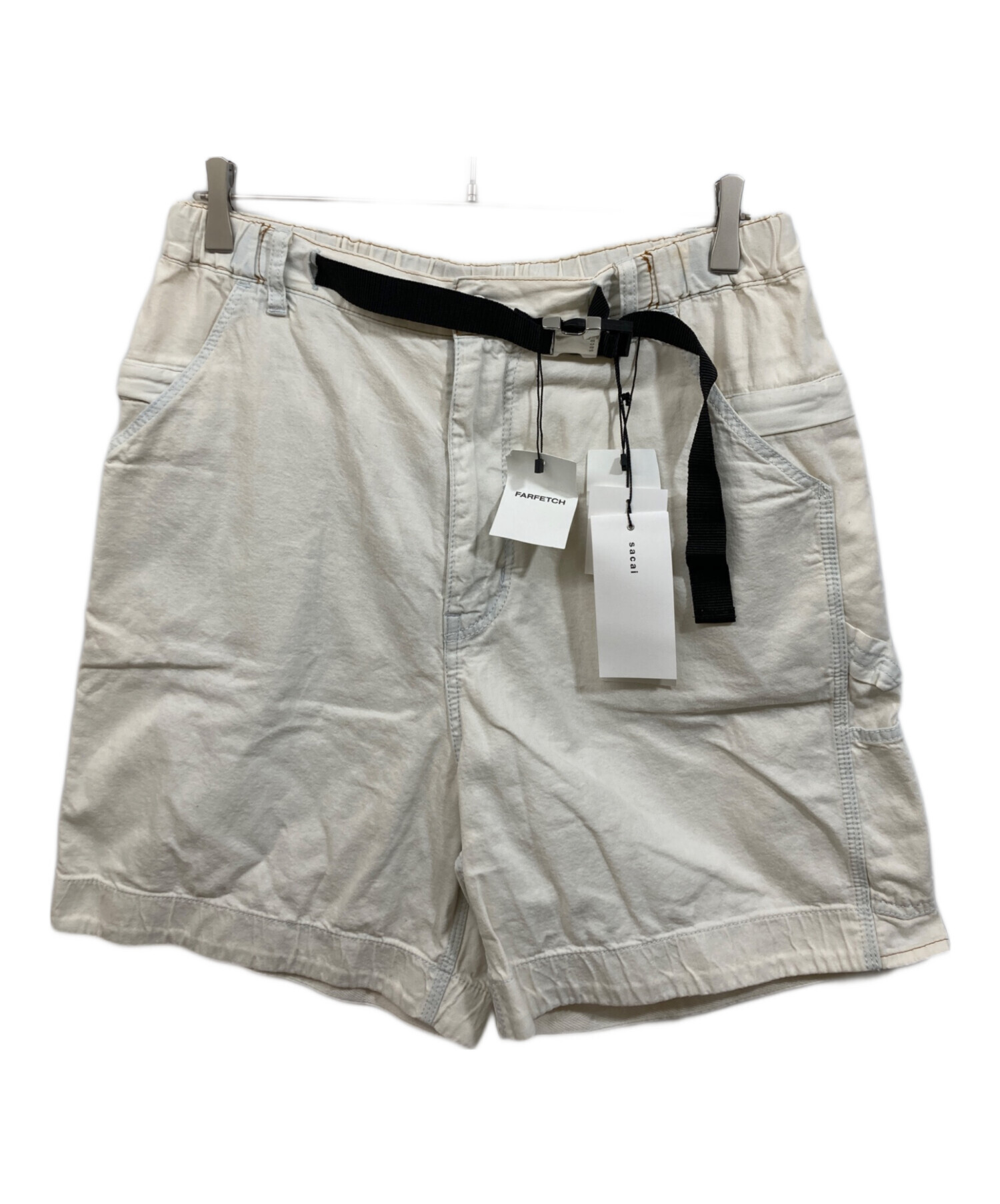中古・古着通販】sacai (サカイ) Buckle Detailed Shorts ホワイト