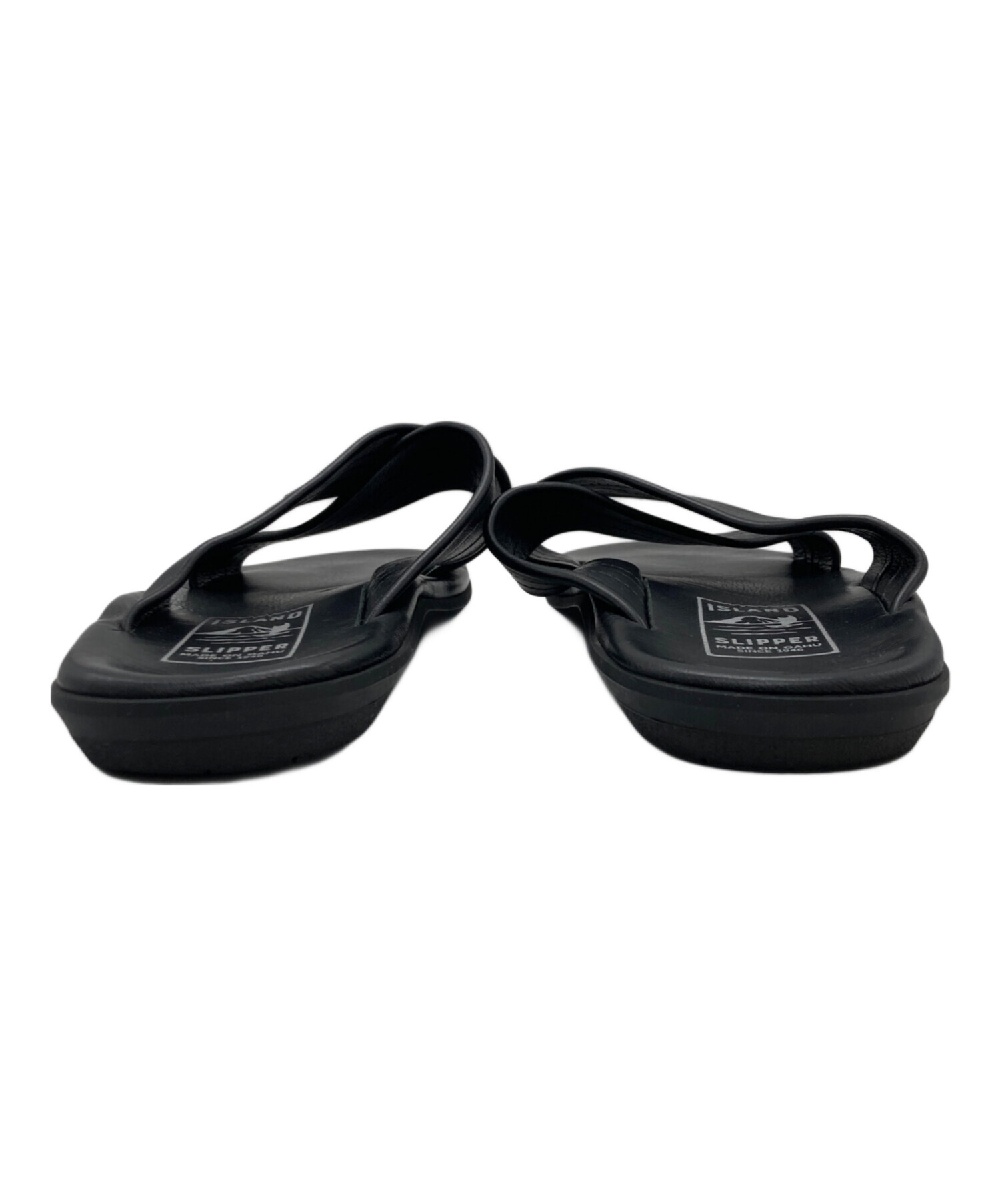 アイランドスリッパ US10 ブラック クロスサンダル アイランドスリッパ US10 ブラック クロスサンダル ISLAND SLIPPER