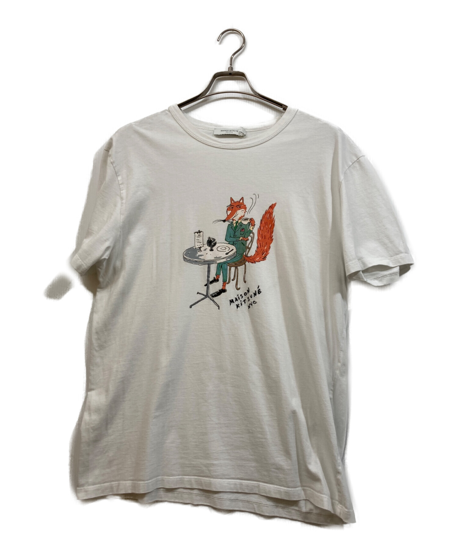 中古・古着通販】MAISON KITSUNE (メゾンキツネ) 半袖Tシャツ ホワイト 
