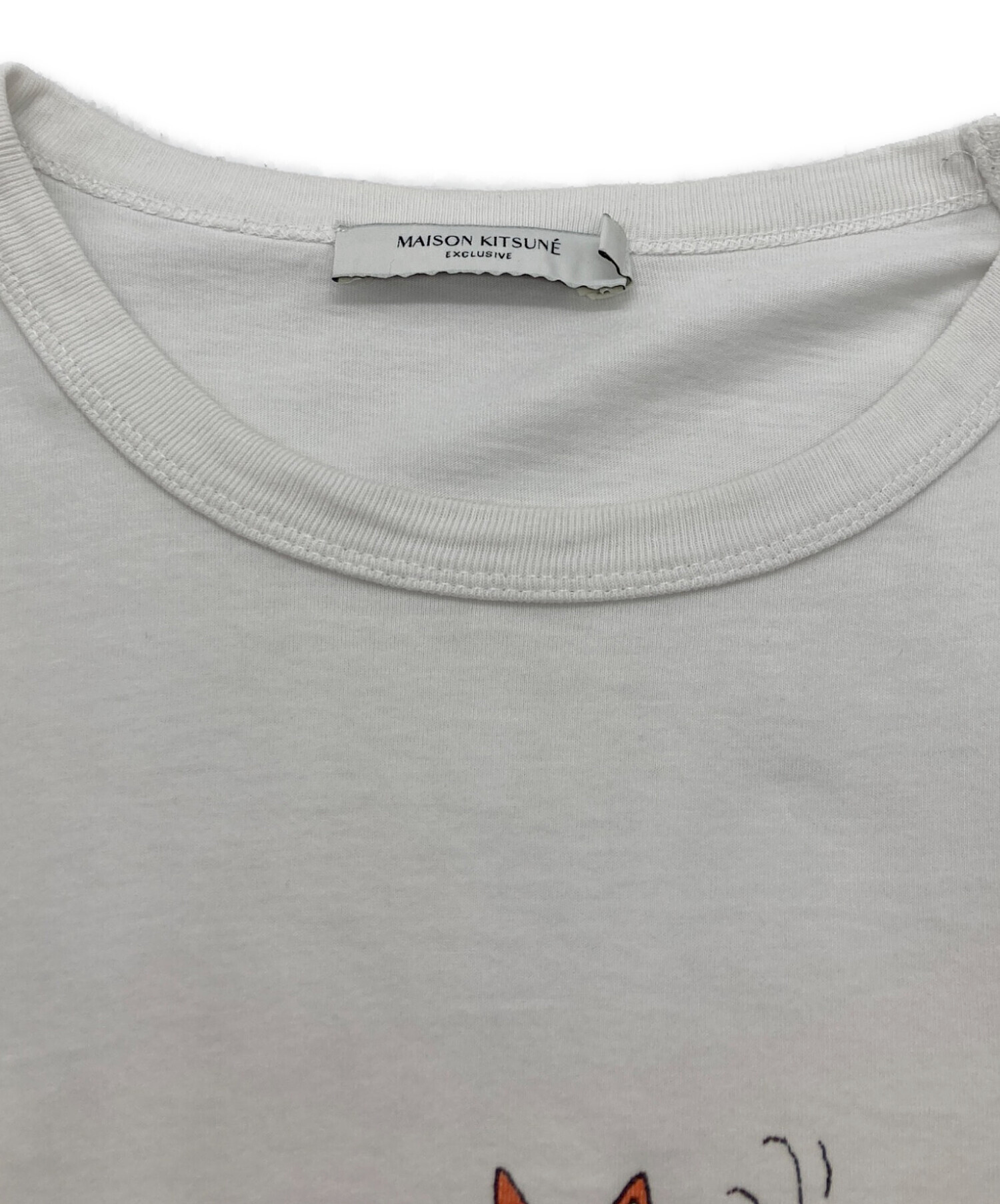 中古・古着通販】MAISON KITSUNE (メゾンキツネ) 半袖Tシャツ ホワイト 
