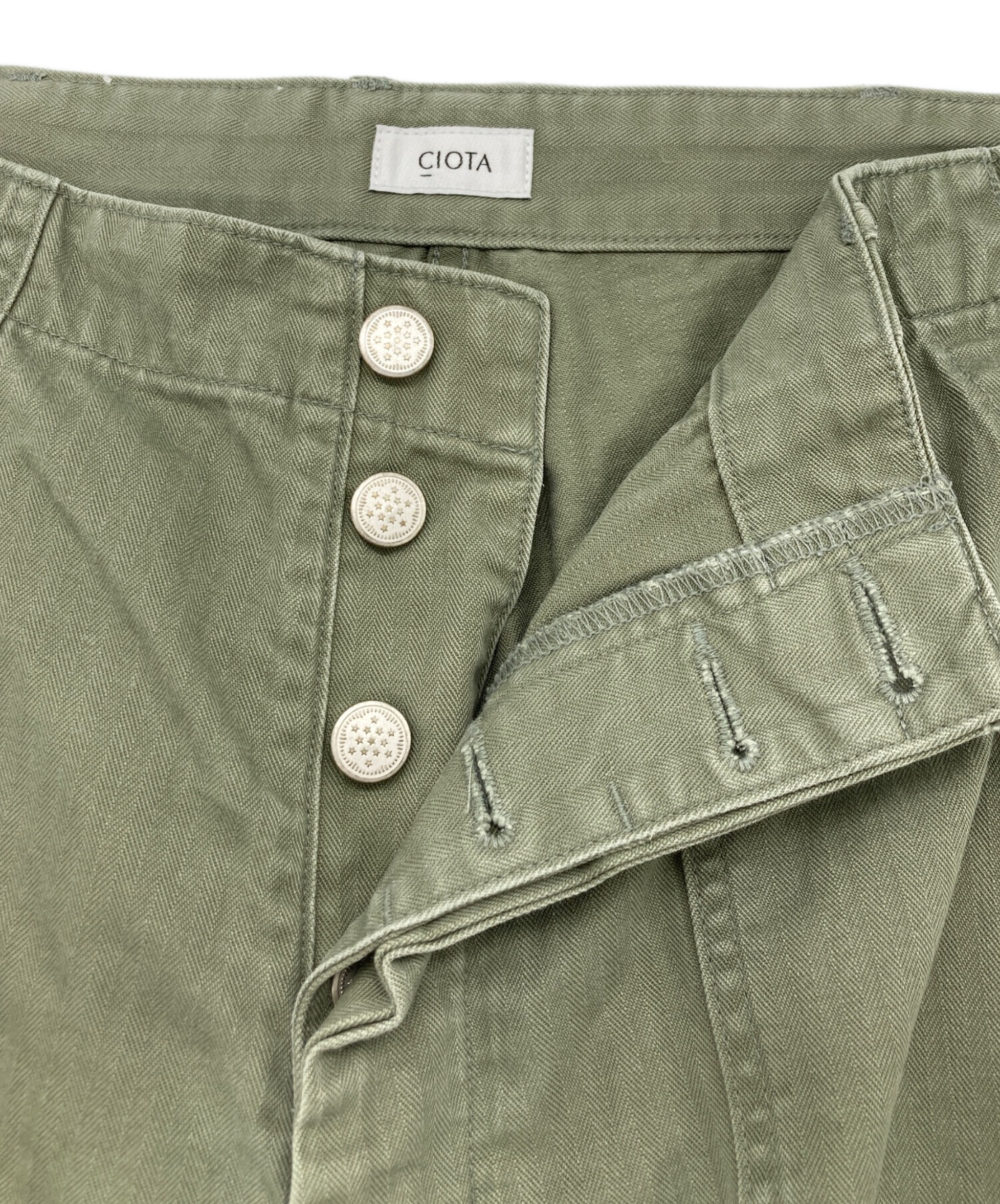 CIOTA ストーンバイオスビンヘリンボンベイカーパンツ CIOTA ストーンバイオスビンヘリンボンベイカーパンツ