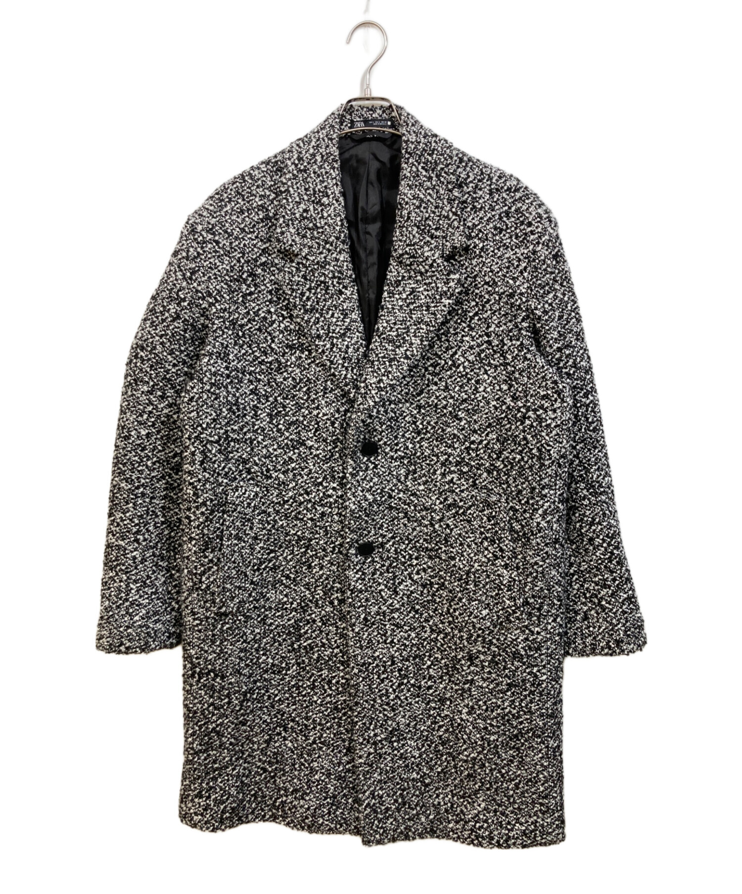中古・古着通販】ZARA (ザラ) テクスチャーウールコート グレー サイズ 