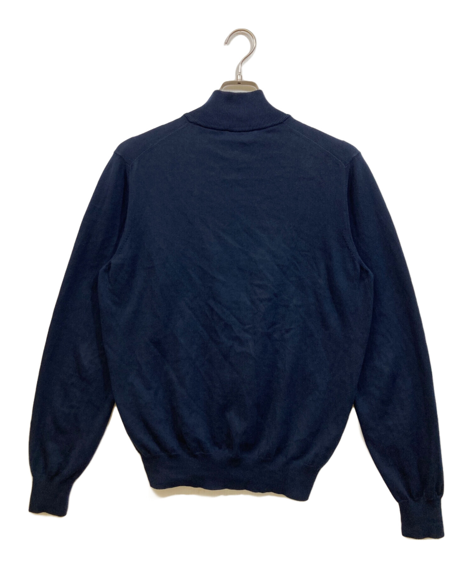 グランサッソ スタンドカラー ニット ブルゾン グランサッソ / GRANSASSO / ダブル ZIP スタンドカラー ニット