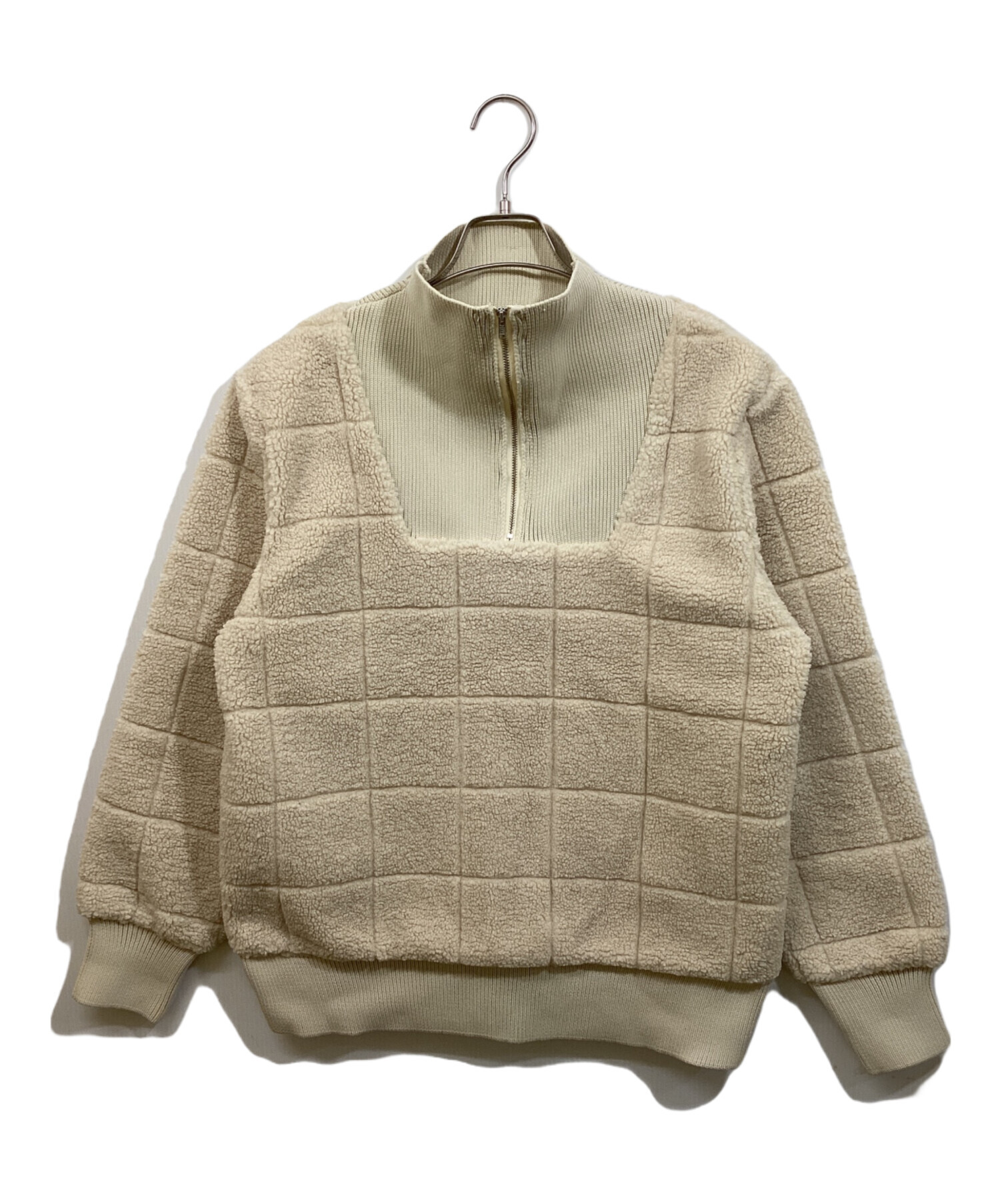 Ameri（アメリ）の「HALF アメリ AMERI HALF ZIP BOA TOPS ハーフ 
