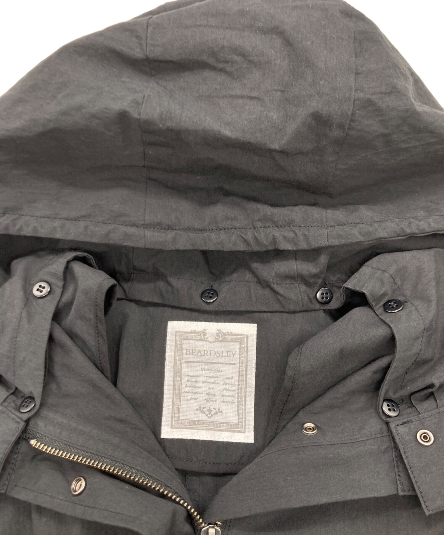 【試着のみ】ビアズリー   コットンナイロンミドル丈モッズコート 中古・古着通販】BEARDSLEY (ビアズリー) コットンナイロンミドル丈