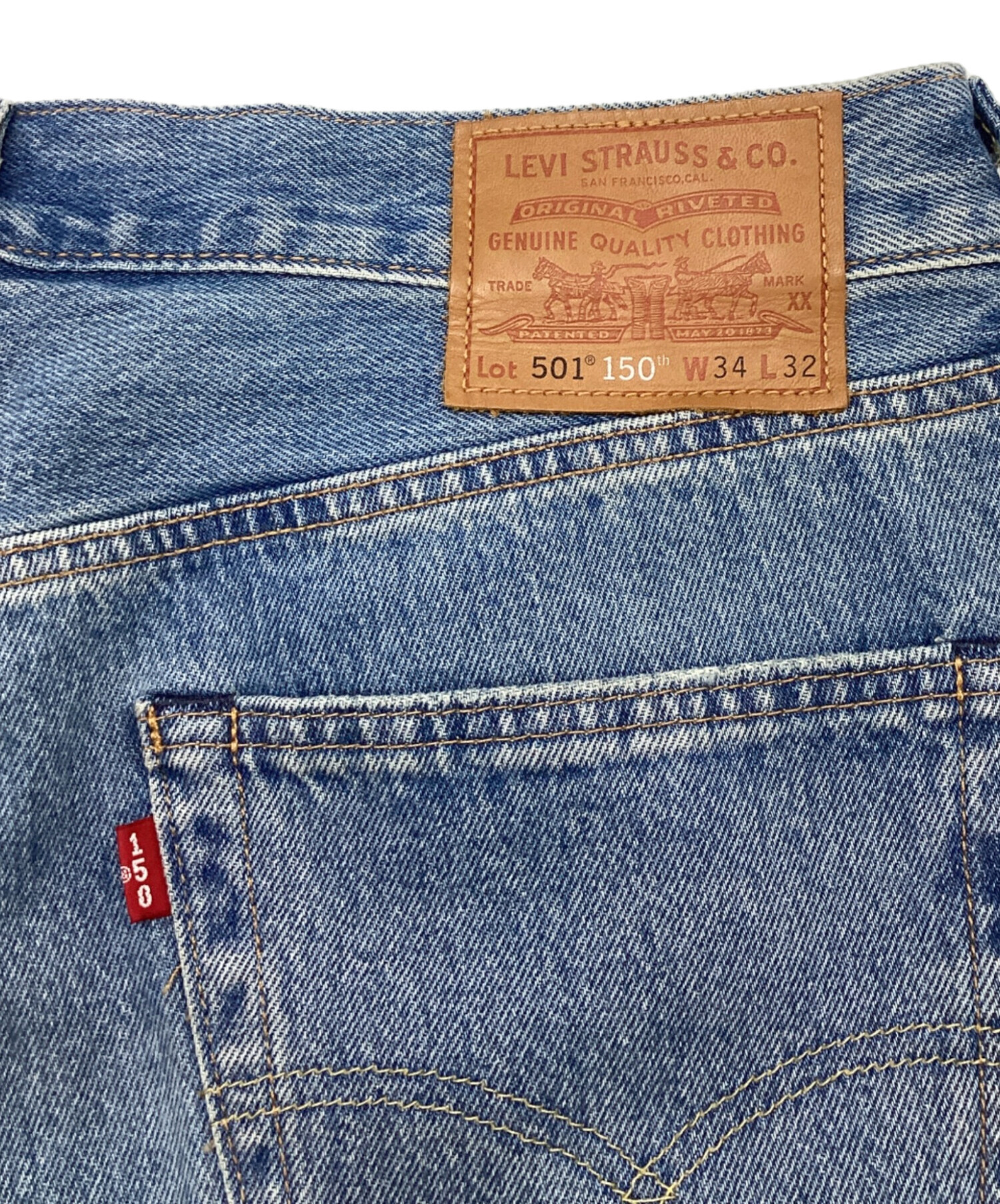 中古・古着通販】LEVI'S (リーバイス) 150周年モデル501デニムパンツ