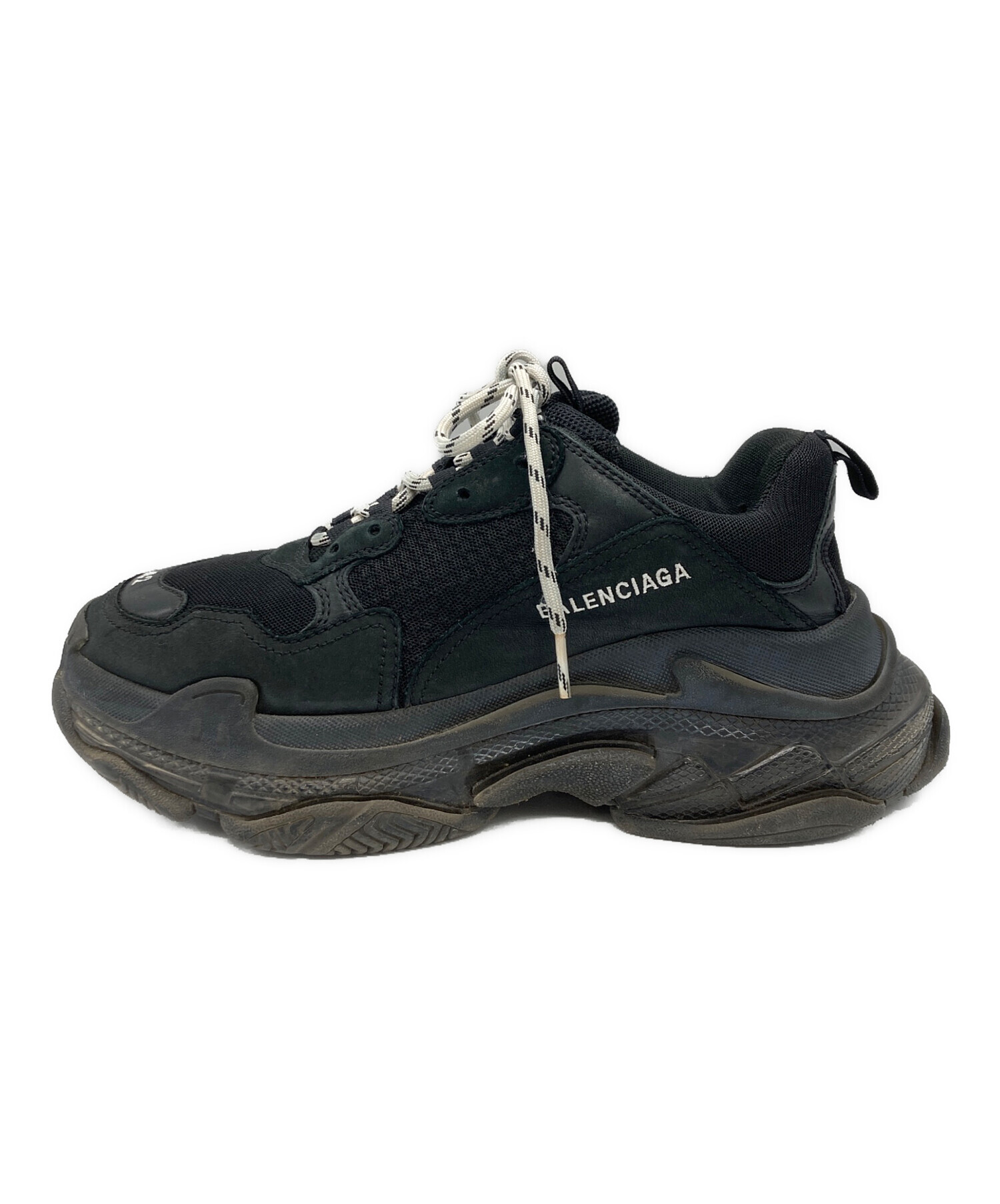 中古・古着通販】BALENCIAGA (バレンシアガ) TRIPLE S ブラック サイズ