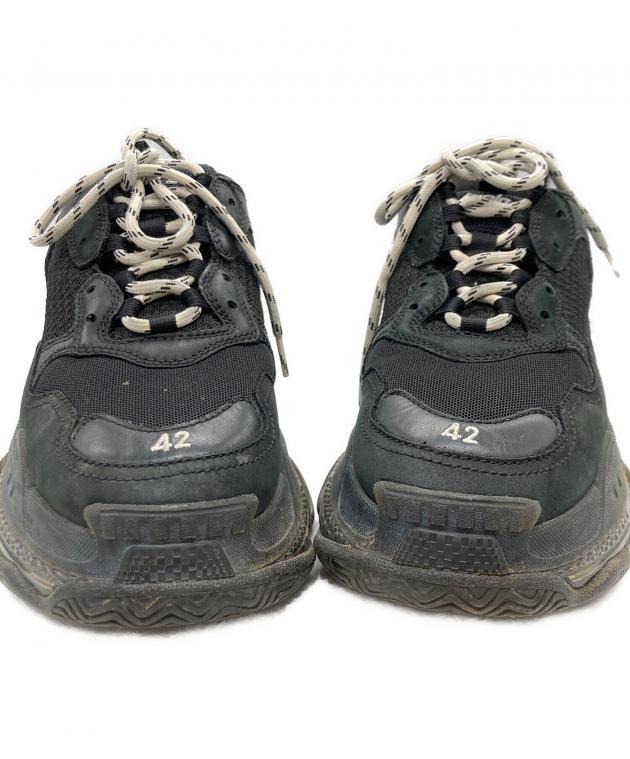 中古・古着通販】BALENCIAGA (バレンシアガ) TRIPLE S ブラック サイズ