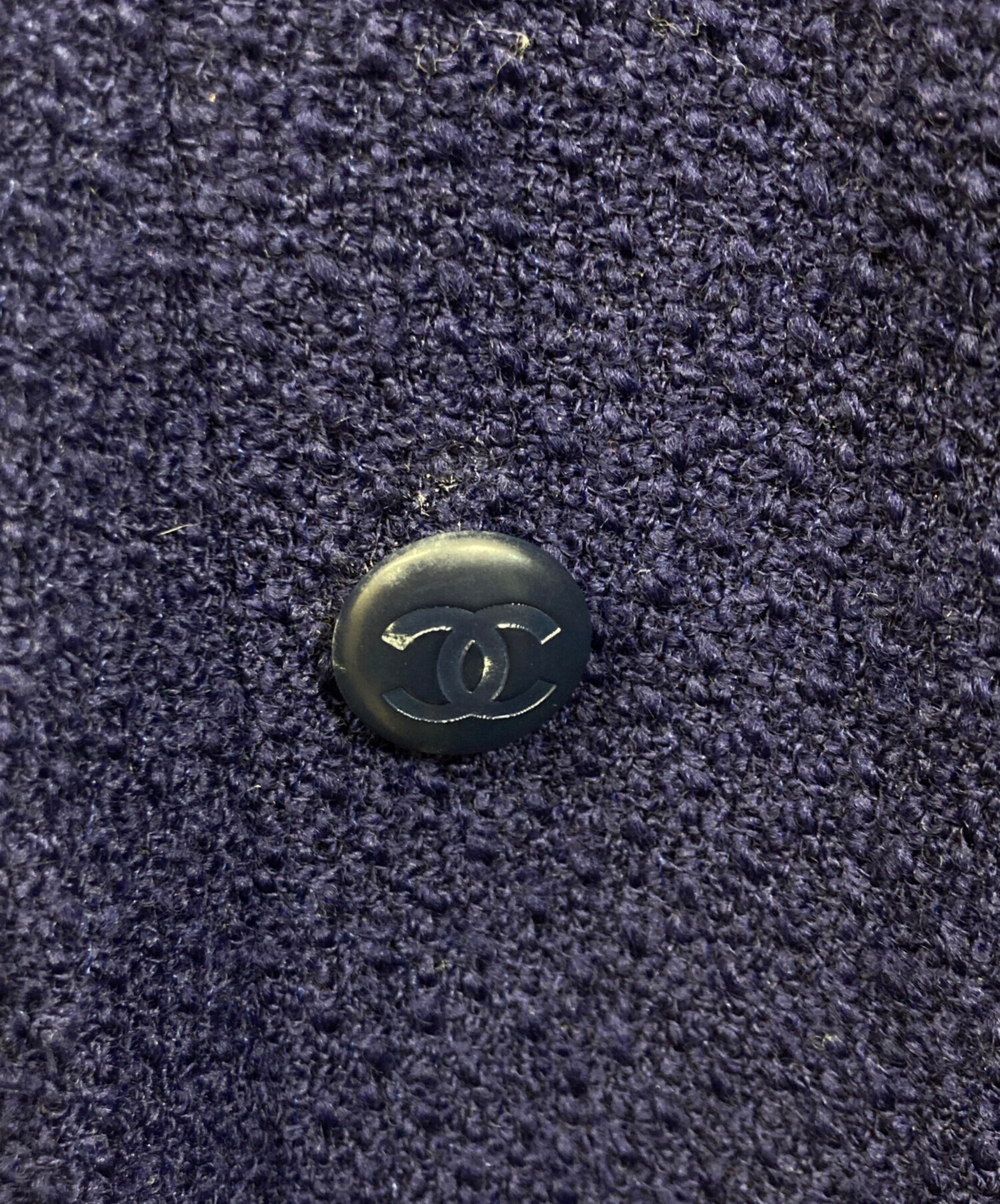 CHANEL ウールジャケット　ネイビー系　42 楽天市場】[中古] シシャネル ジャケット CHANEL ネイビー ブラック