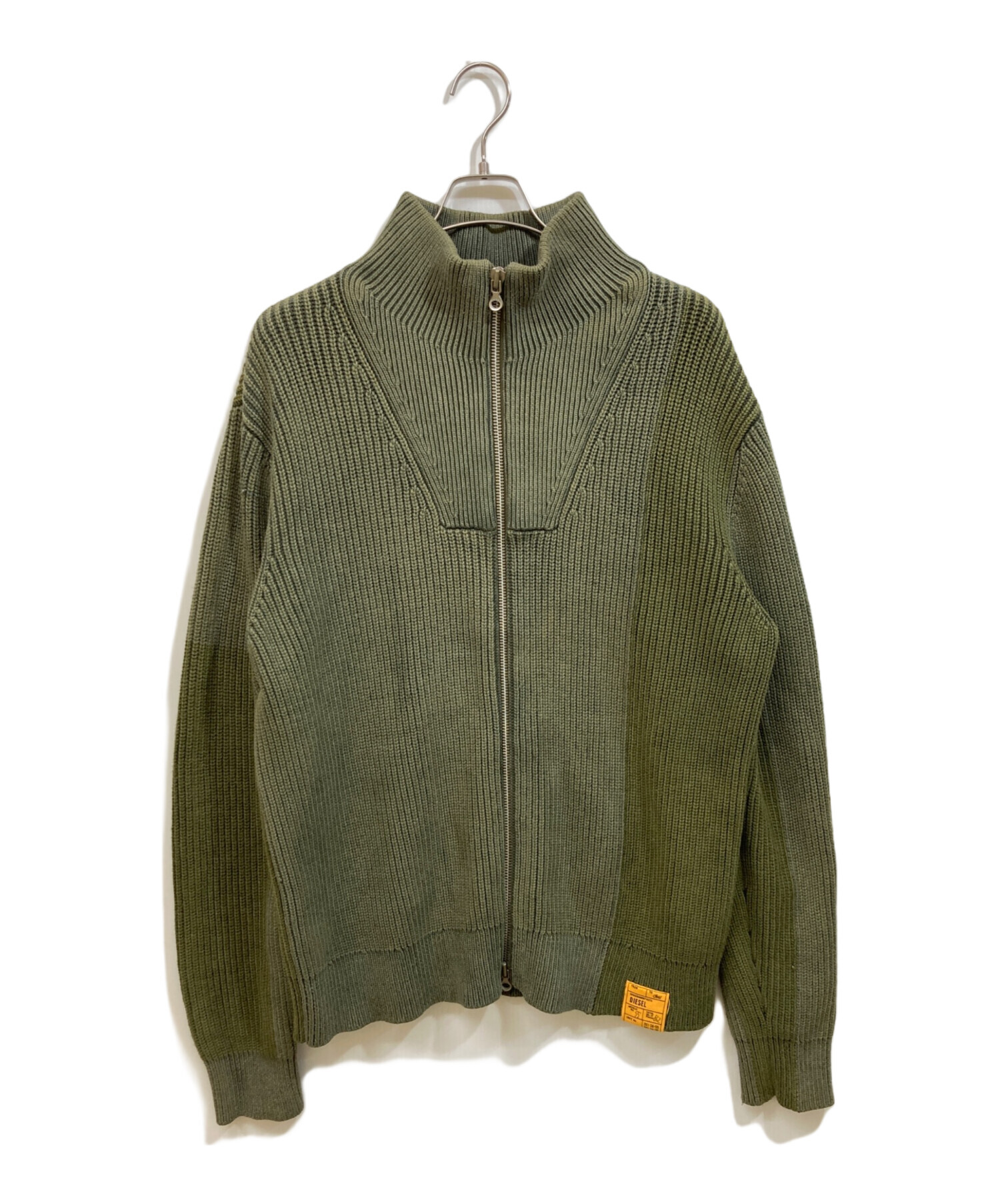 中古・古着通販】DIESEL (ディーゼル) ドライバーズニット カーキ