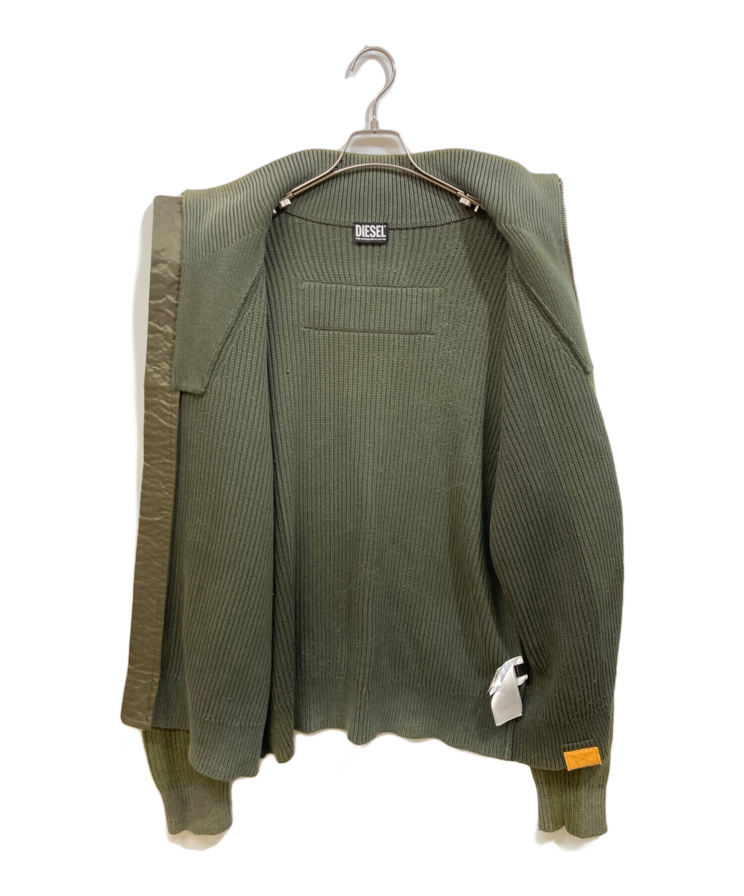 中古・古着通販】DIESEL (ディーゼル) ドライバーズニット カーキ