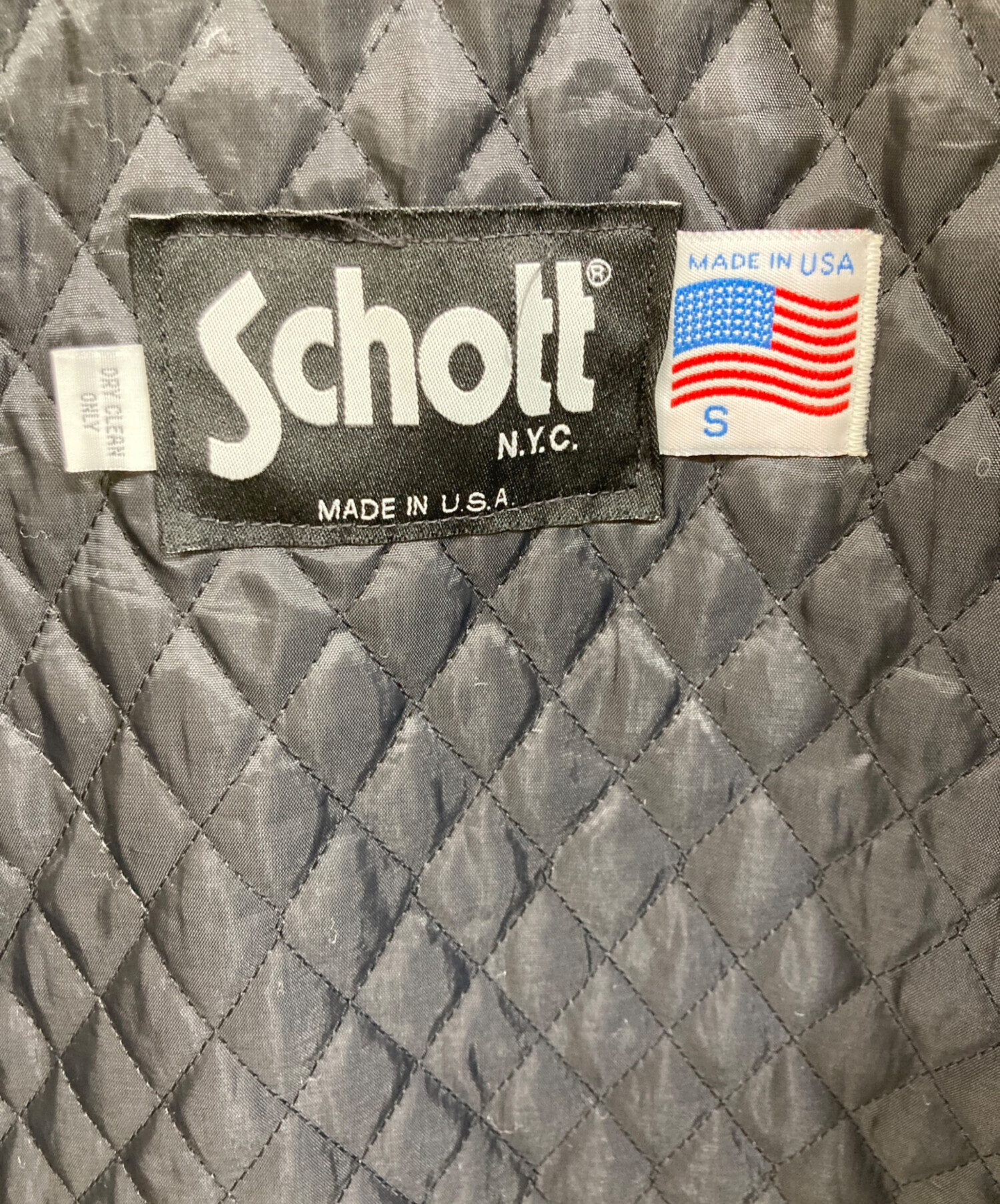 中古・古着通販】Schott (ショット) バイカージャケット ホワイト 