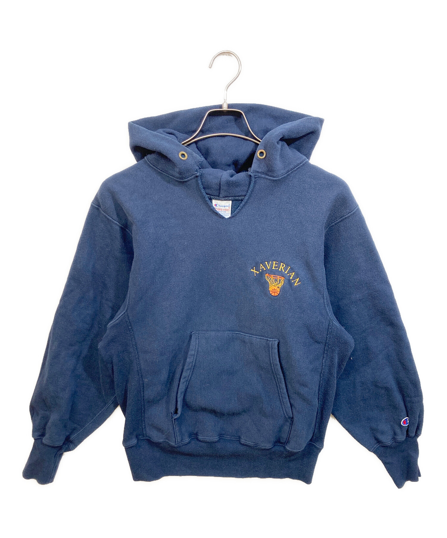 チャンピオンリバースウィーブ90'ヴィンテージ パーカーＬネイビー 中古・古着通販】Champion REVERSE WEAVE (チャンピオン リバース