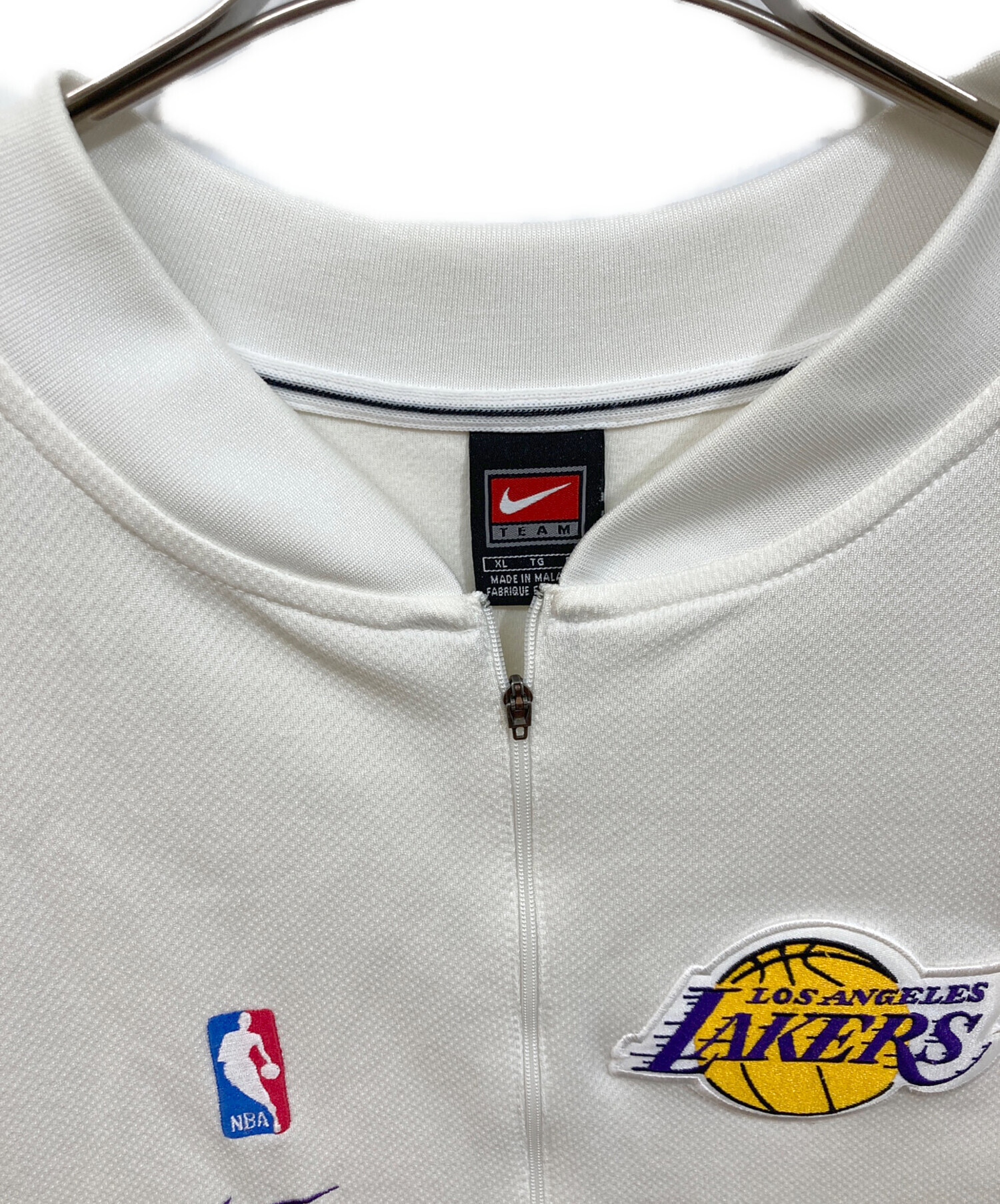 中古・古着通販】NIKE (ナイキ) ハーフジップゲームシャツ ホワイト 