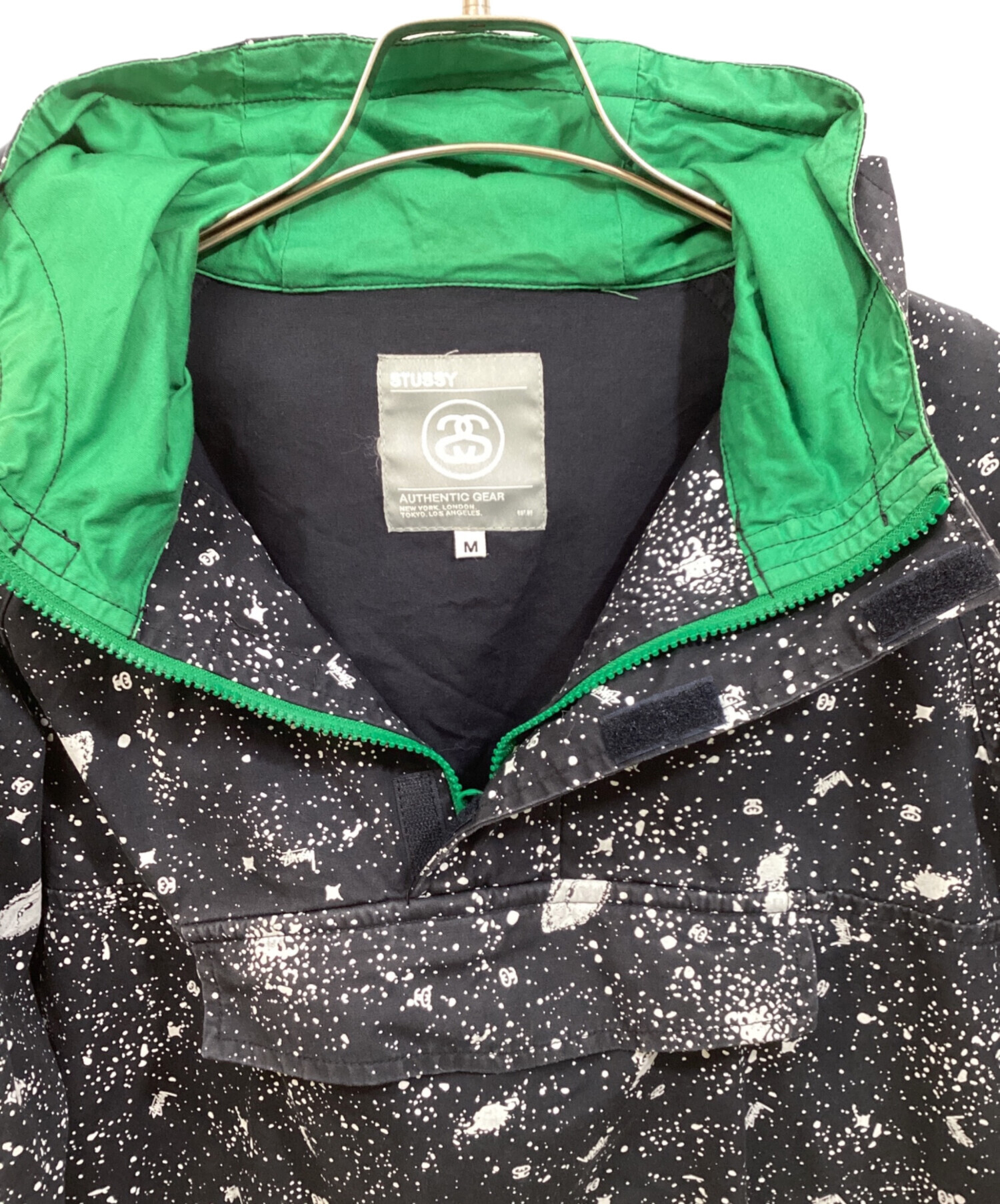 中古・古着通販】stussy (ステューシー) 総柄アノラックパーカー 