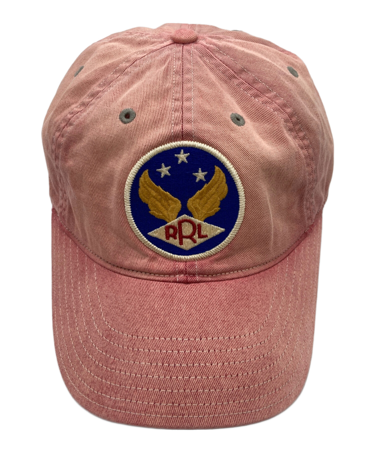 DOUBLE RL ベースボール　キャップ　ピンク 中古・古着通販】RRL (ダブルアールエル) ウイングロゴボールキャップ