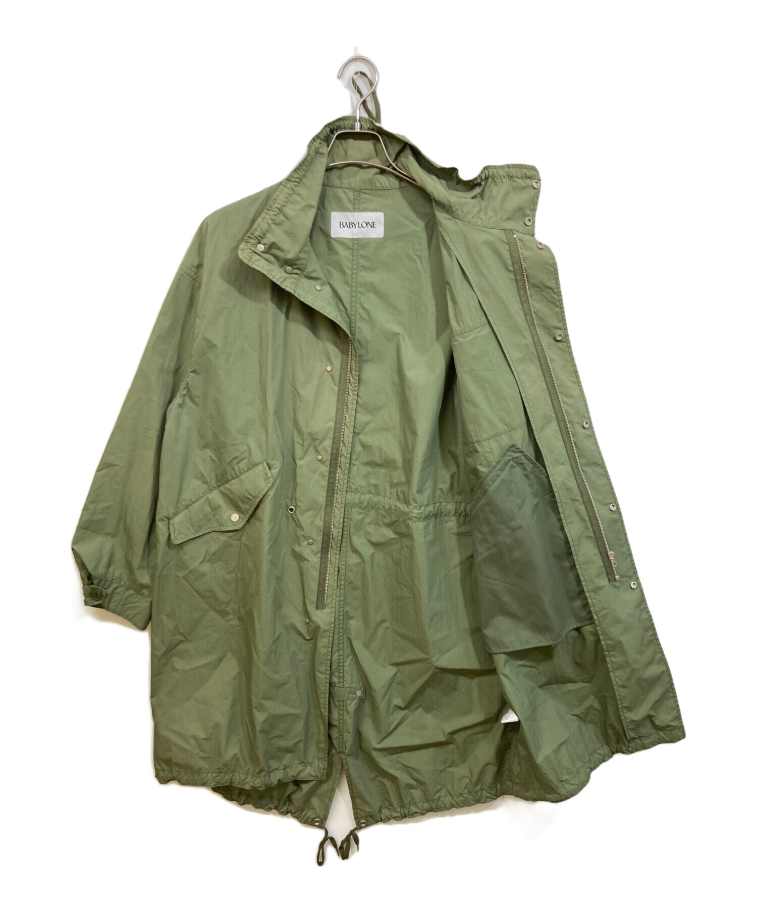 中古・古着通販】BABYLONE (バビロン) モッズコート カーキ サイズ