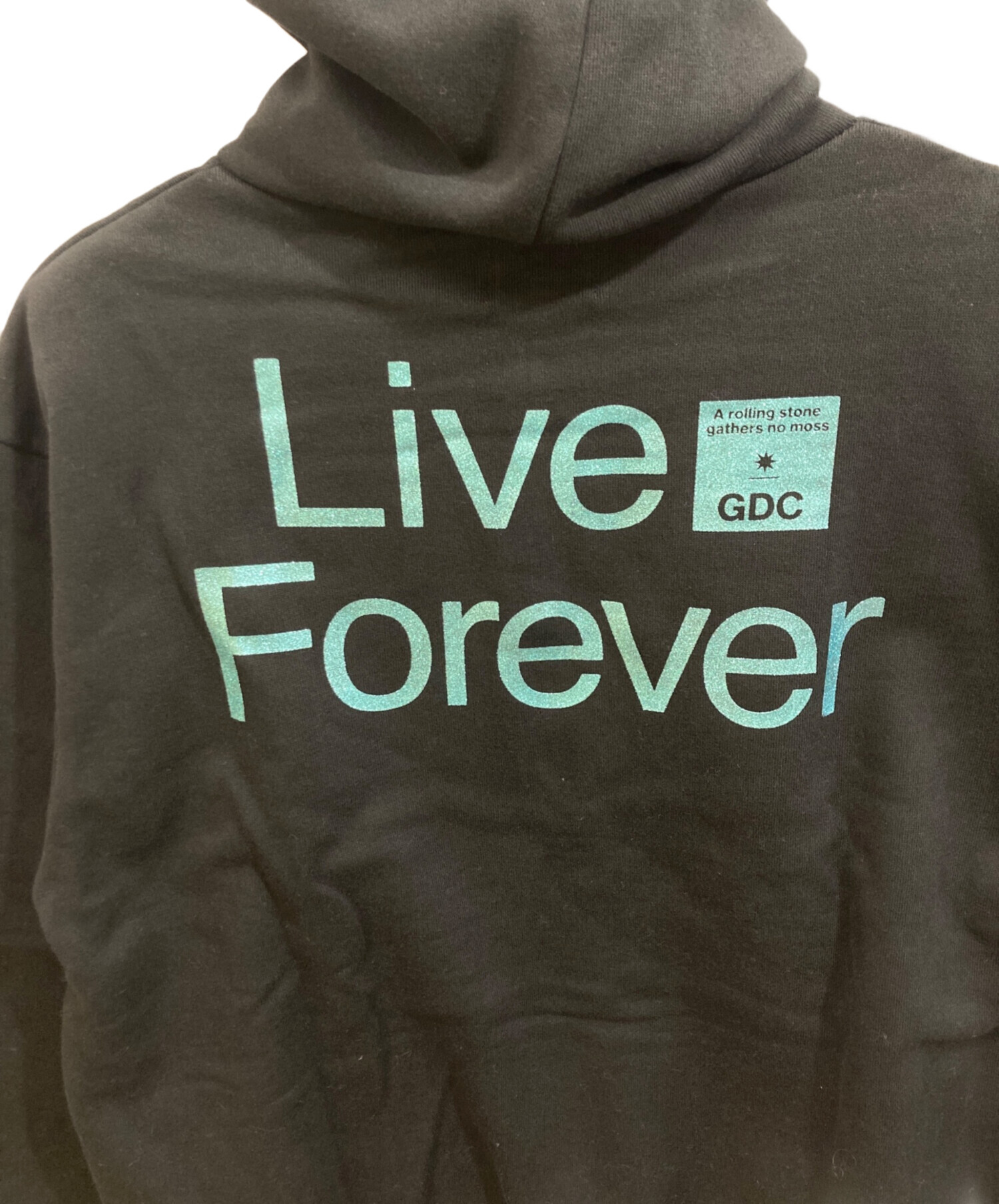 中古・古着通販】GDC (ジーディーシー) kinski hoodie ブラック サイズ