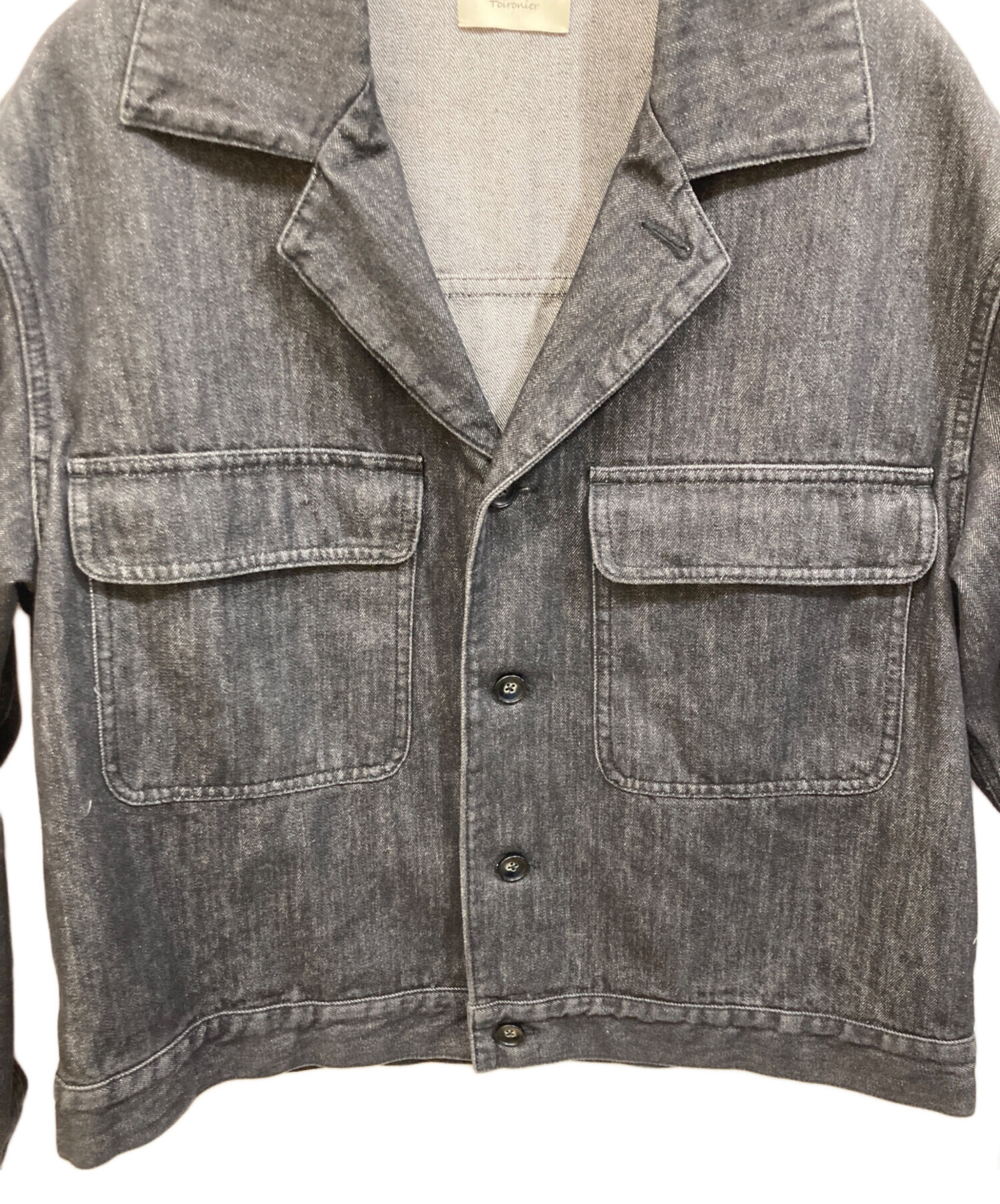 Toironier トラッカージャケット 短丈 vintage 中古・古着通販】Toironier (トワロニエ) Denim Trucker Jacket グレー