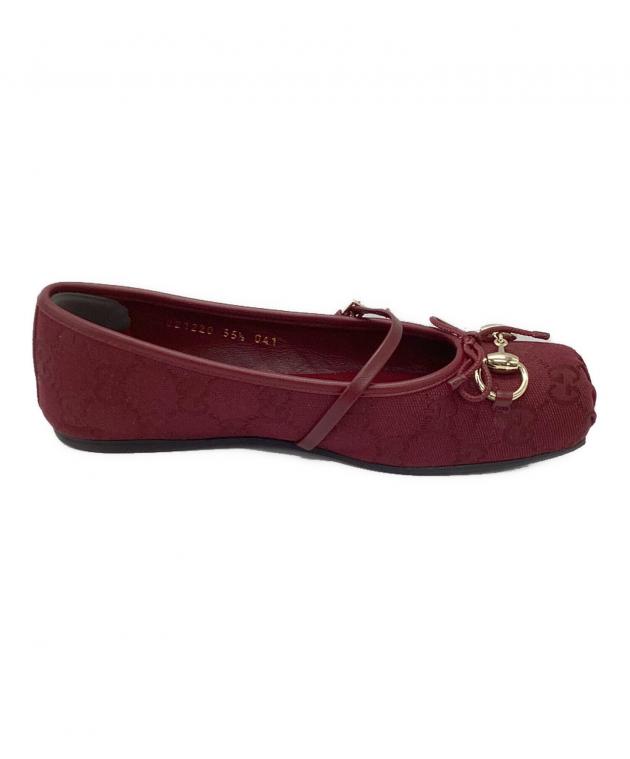 中古・古着通販】GUCCI (グッチ) ホースビットフラットバレエシューズ