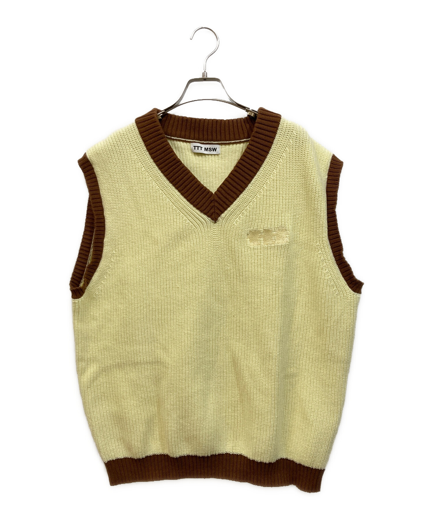 中古・古着通販】TTT MSW (ティー) New Standard Knit Vest イエロー