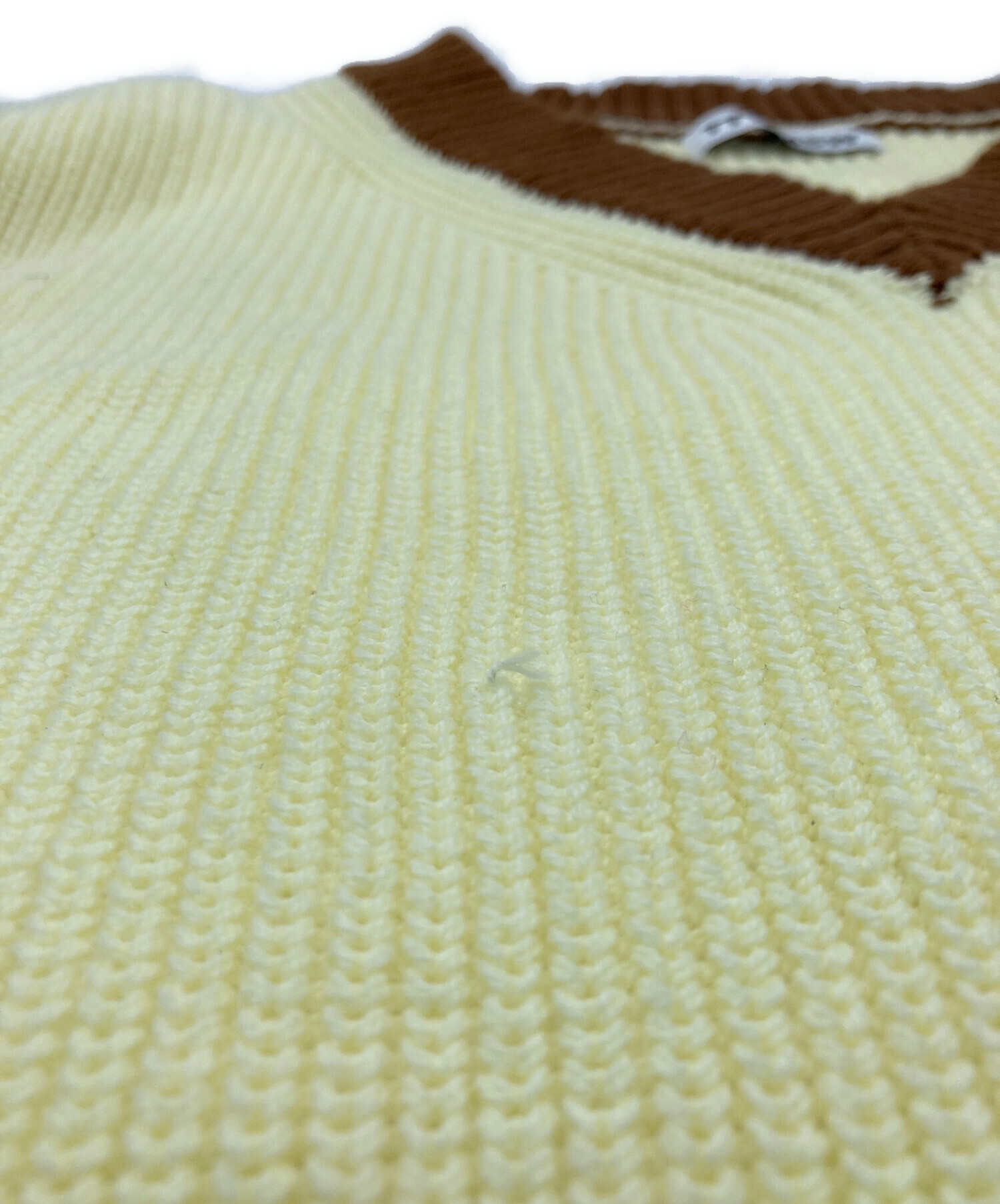 中古・古着通販】TTT MSW (ティー) New Standard Knit Vest イエロー 