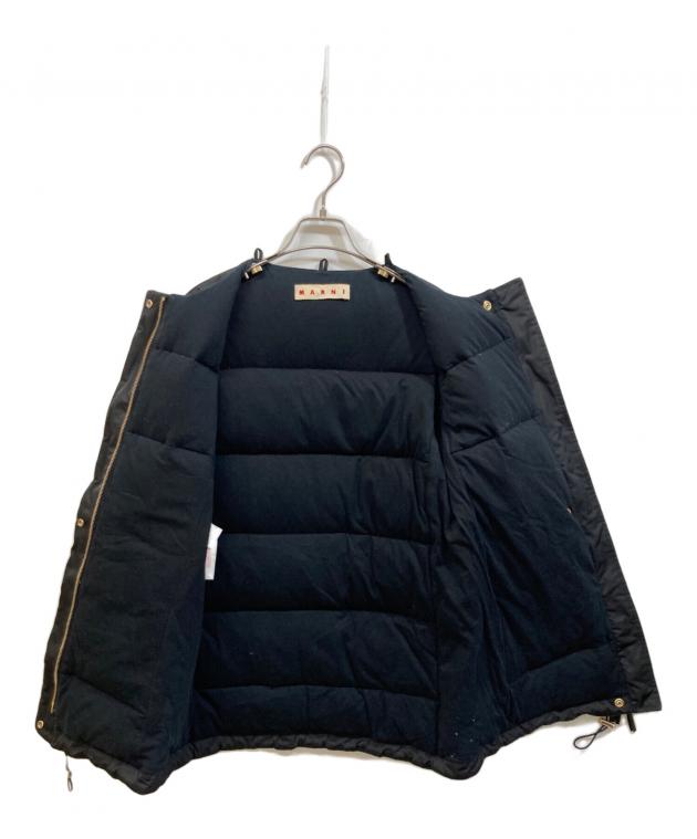 最終値下げ★美品　MARNI マルニ ダウンコート フェザー 中古・古着通販】MARNI (マルニ) ウール切替ダウンコート ブラック