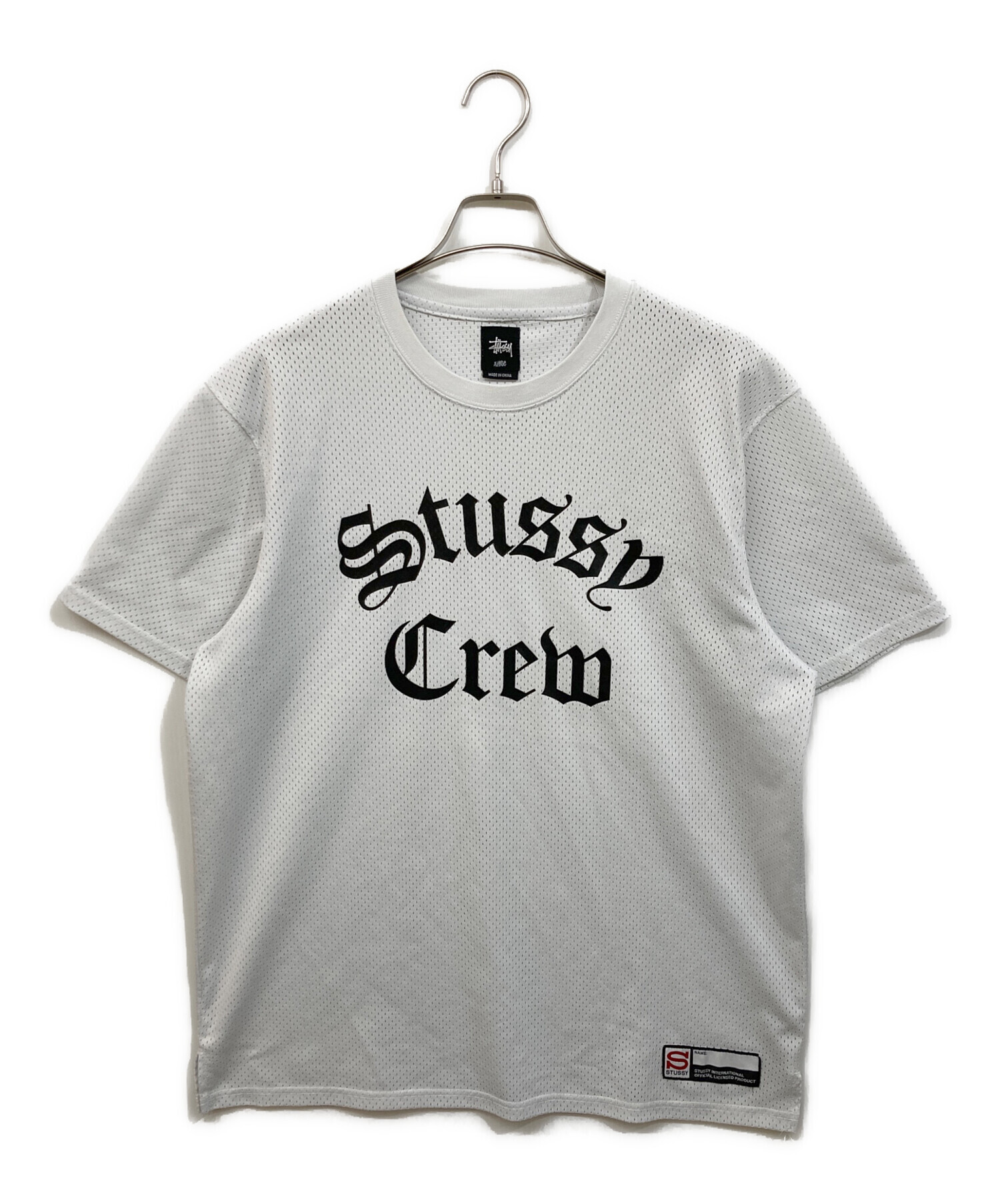 中古・古着通販】stussy (ステューシー) メッシュカットソー ホワイト