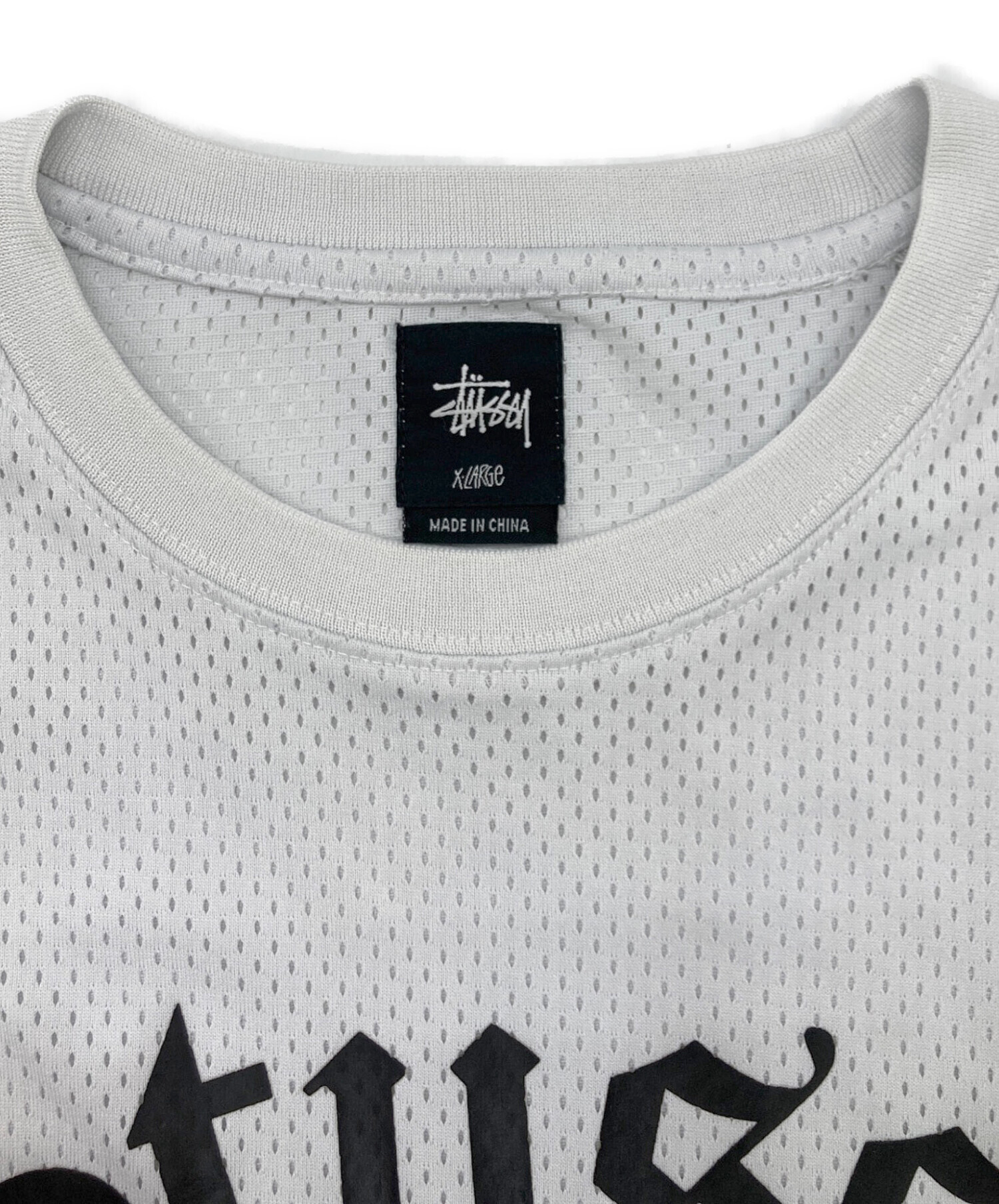 STUSSY メッシュ シャツ 白 中古・古着通販】stussy (ステューシー) メッシュカットソー ホワイト