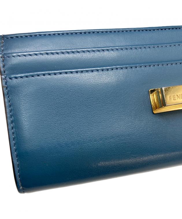 中古・古着通販】FENDI (フェンディ) 長財布 ブルー｜ブランド・古着
