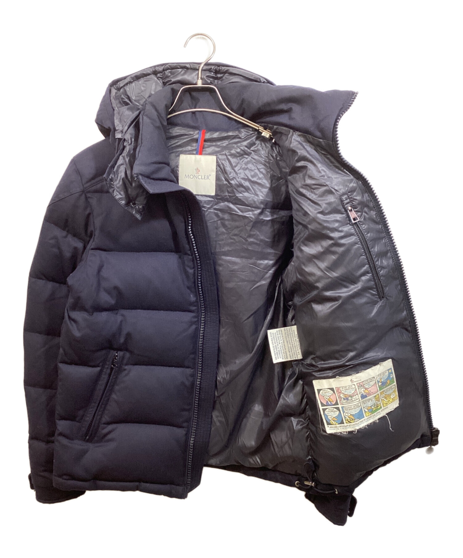【中古】モンクレール MONCLER 19SS ATLIN GIUBBOTTO アトリン フーデッド ナイロン ジャケット 1 ダークネイビー 中古・古着通販】MONCLER (モンクレール) ダウンジャケット ネイビー