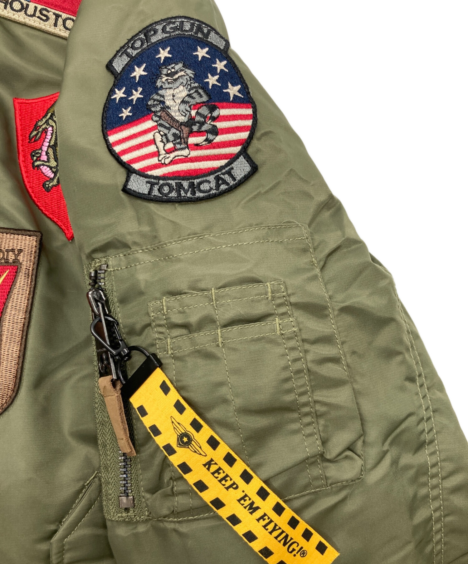 中古・古着通販】TOP GUN (トップガン) MA-1ジャケット オリーブ