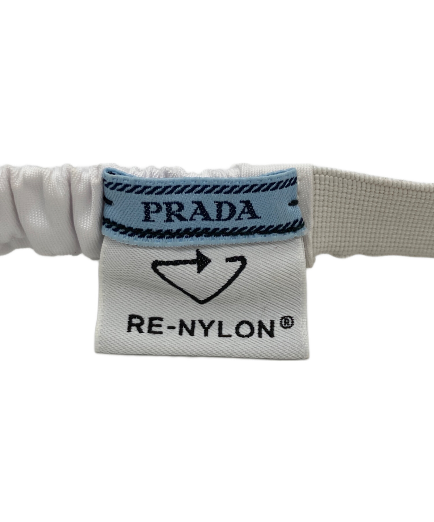 中古・古着通販】PRADA (プラダ) ヘアバンド ホワイト｜ブランド・古着