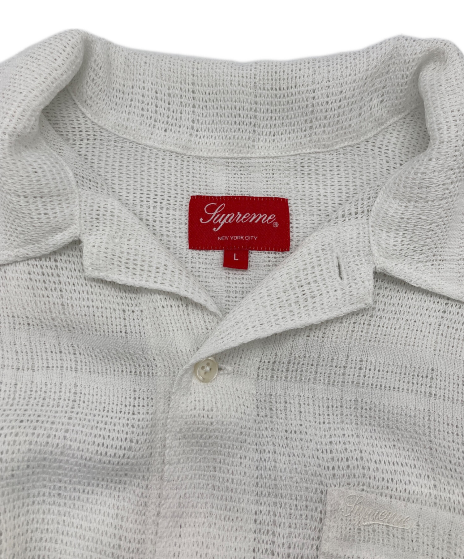 中古・古着通販】SUPREME (シュプリーム) Mesh Stripe S/S Shirt