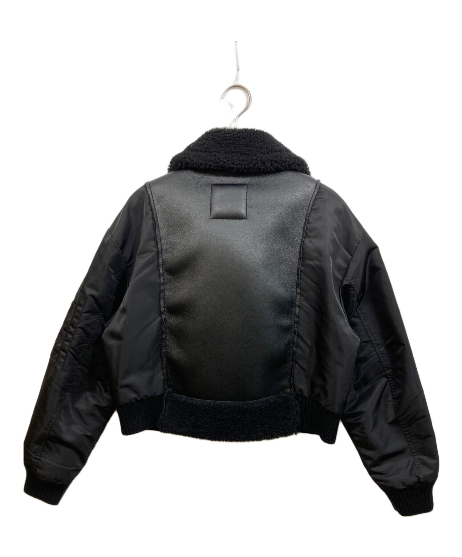 最終値下げ☆ZARA ザラ ダブルフェイス ライダースジャケット ブラック極美品 中古・古着通販】ZARA (ザラ) コントラストダブルフェイスジャケット