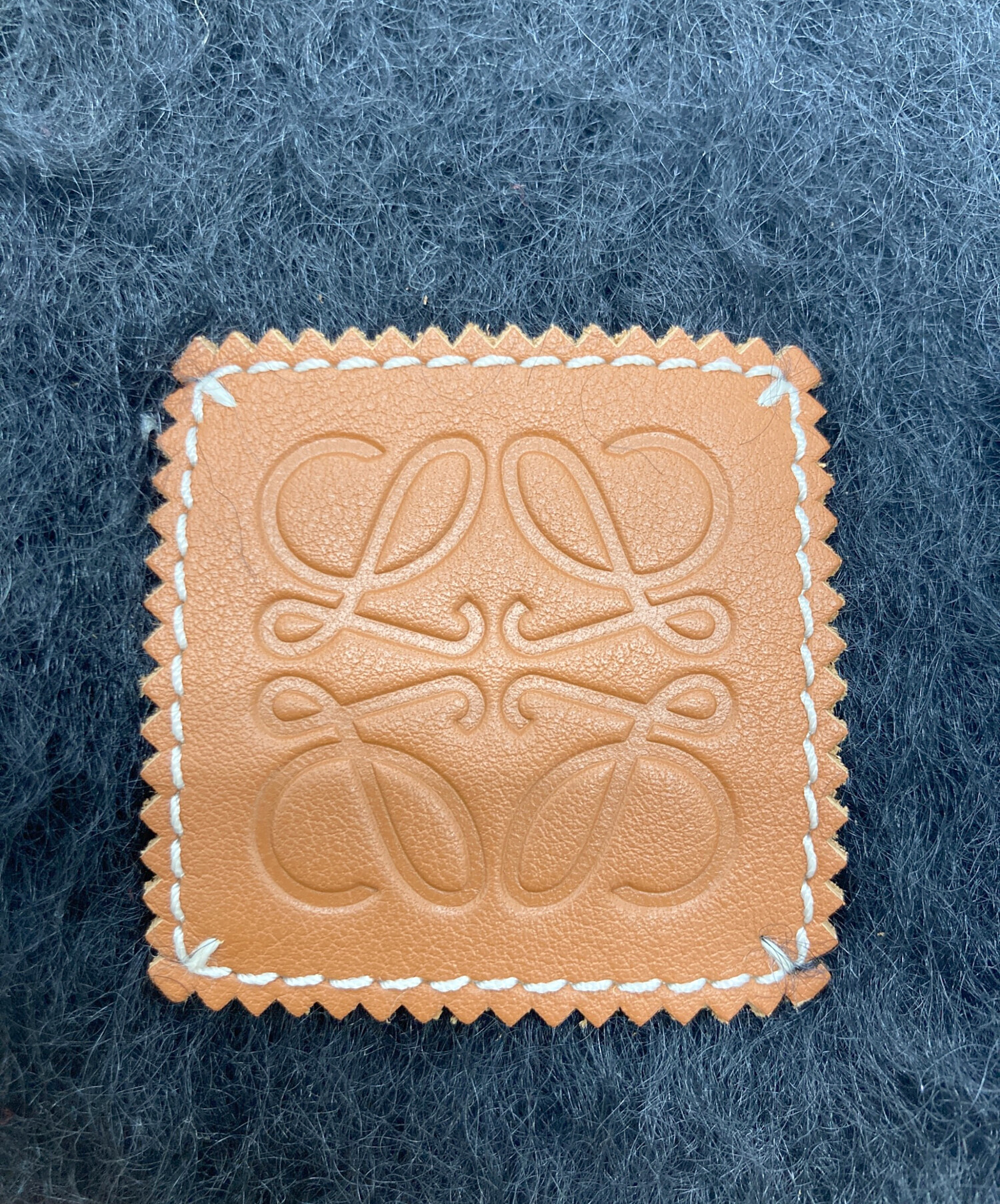 中古・古着通販】LOEWE (ロエベ) アナグラムマフラー ブラック