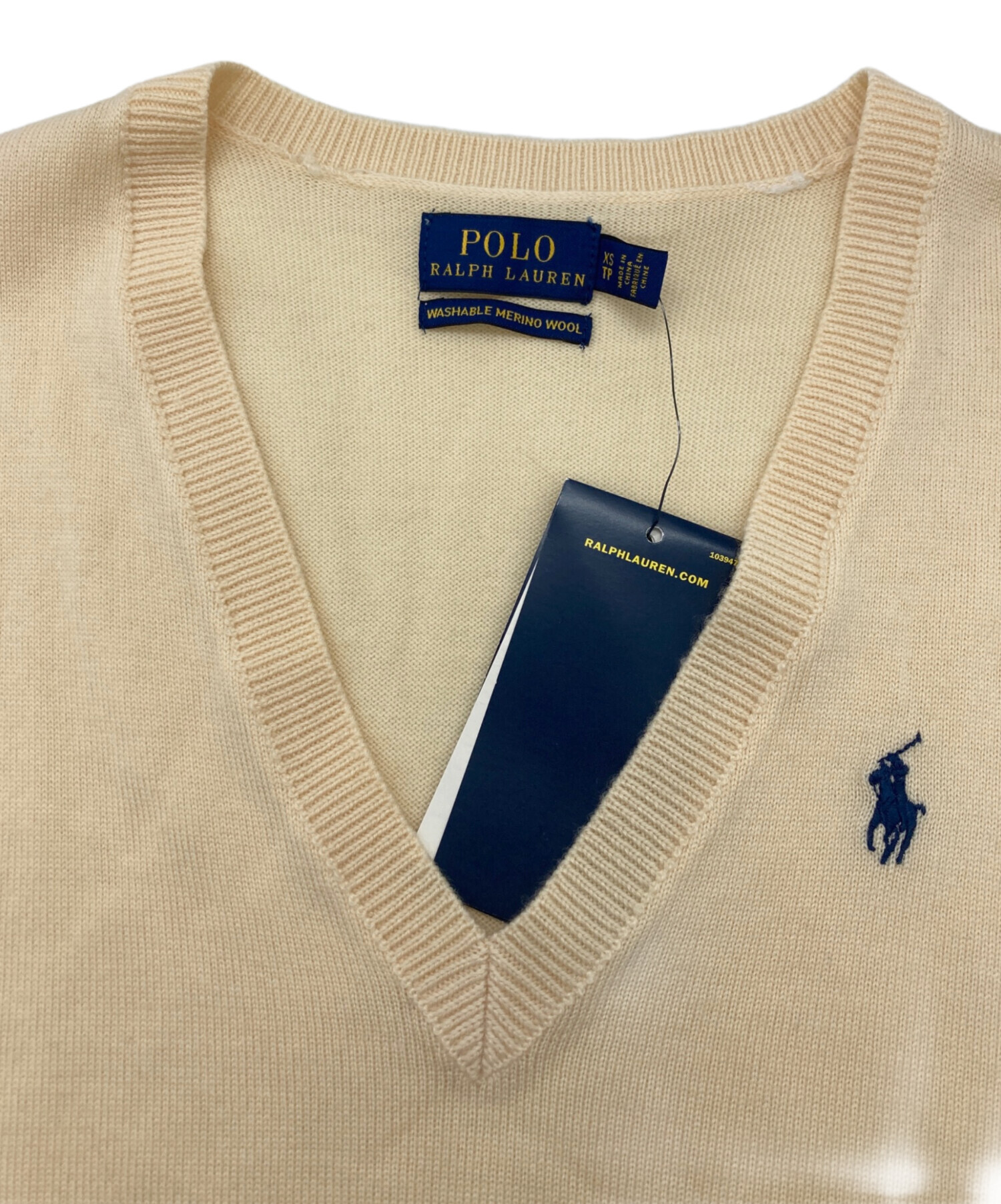 中古・古着通販】POLO RALPH LAUREN (ポロ・ラルフローレン) Vネック 