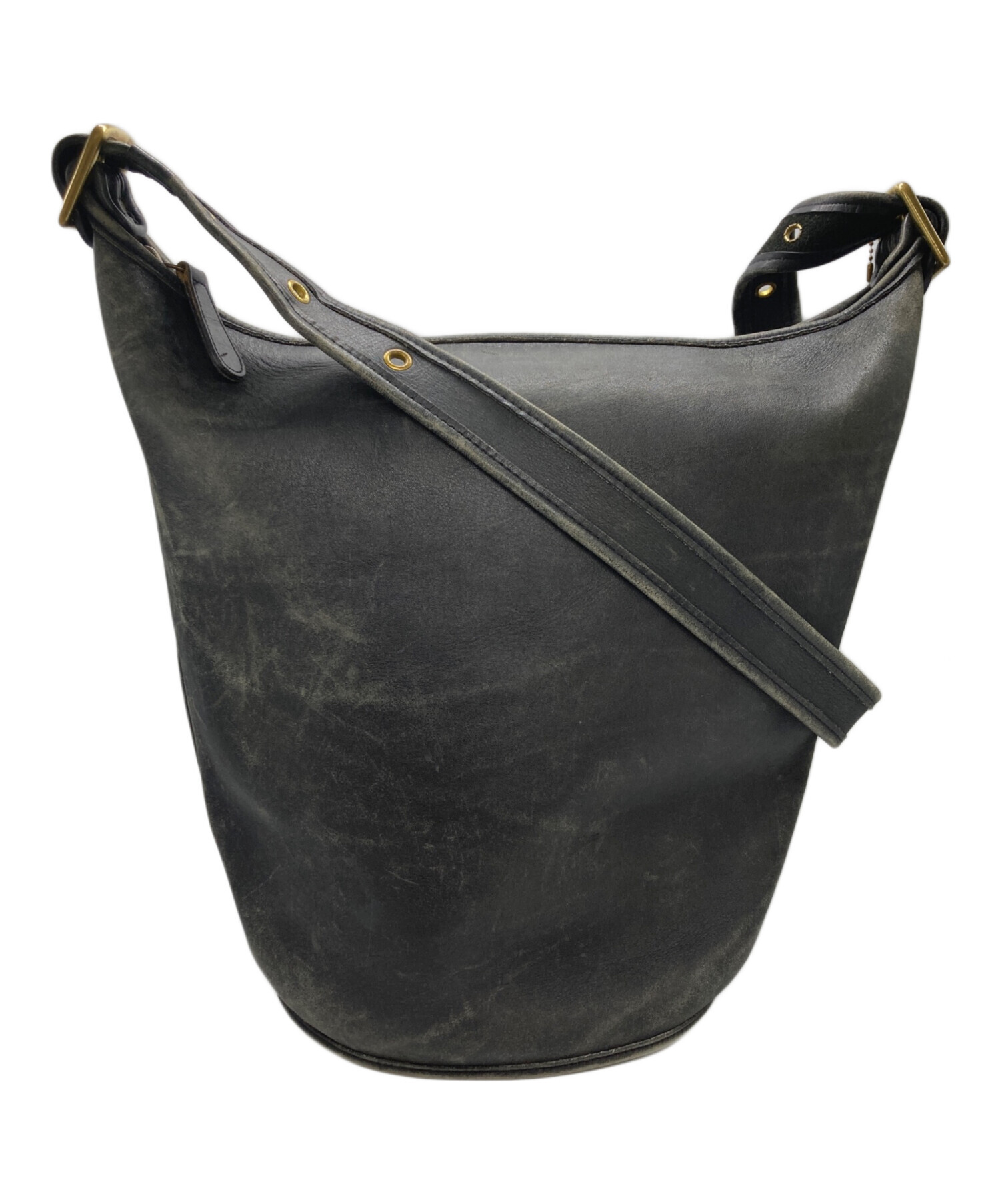 バッグ COACH Vintage Leather Bucket Shoulder 中古・古着通販】COACH (コーチ) shoulder bucket bag leather