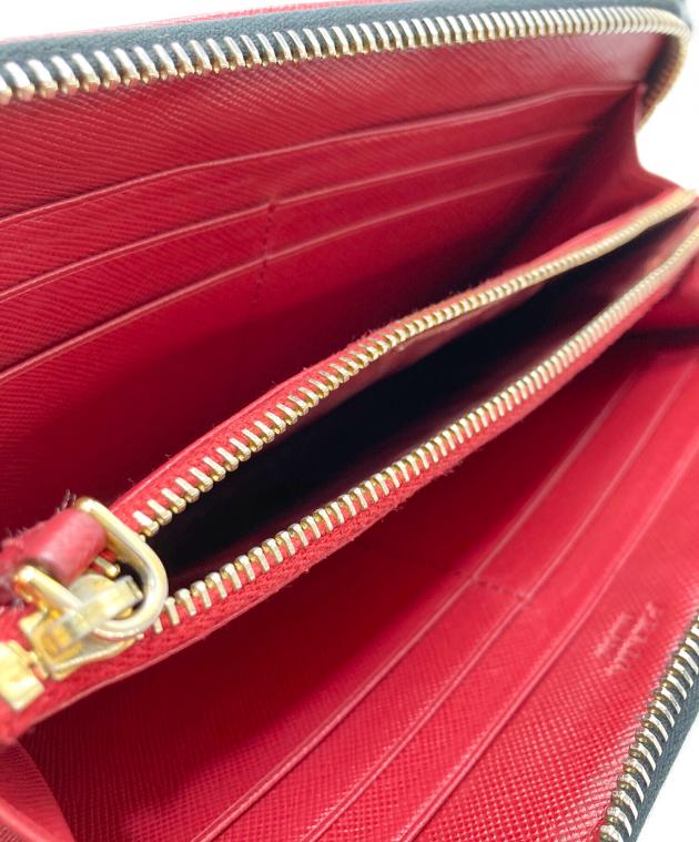 中古・古着通販】PRADA (プラダ) ハート柄長財布 ブラック｜ブランド