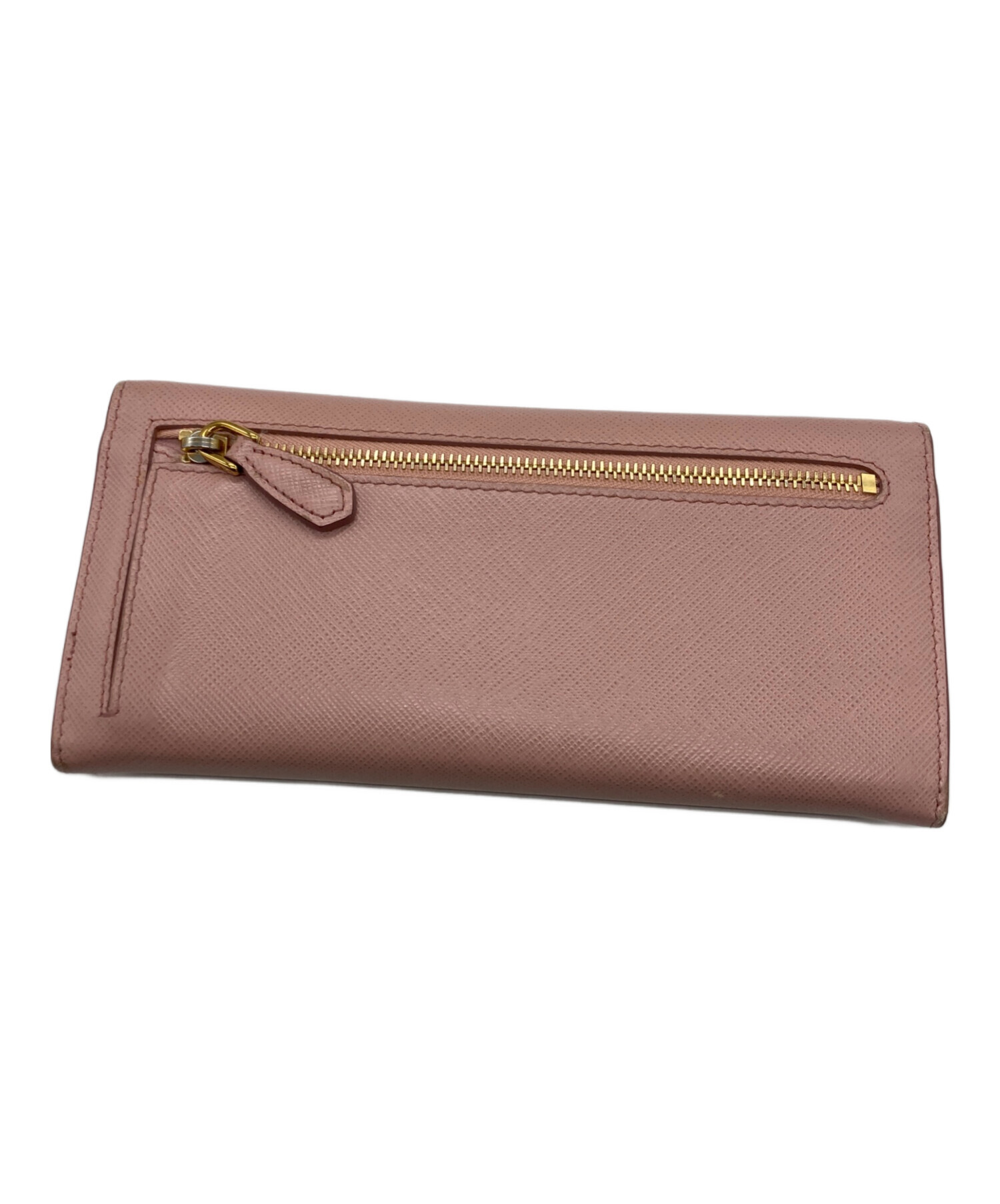 中古・古着通販】PRADA (プラダ) サフィアーノ長財布 ピンク｜ブランド