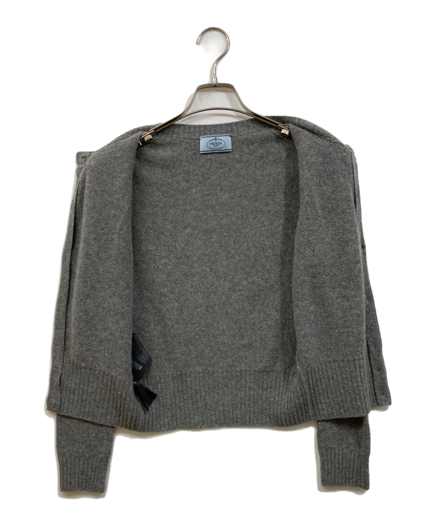 中古・古着通販】PRADA (プラダ) カシミヤ混ウールカーディガン ライト