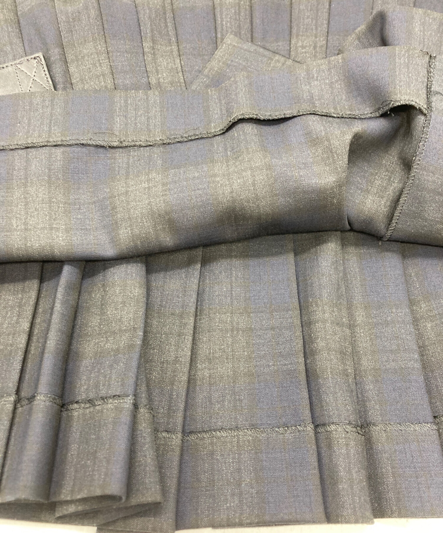 中古・古着通販】PRADA (プラダ) プリーツチェックミニスカート