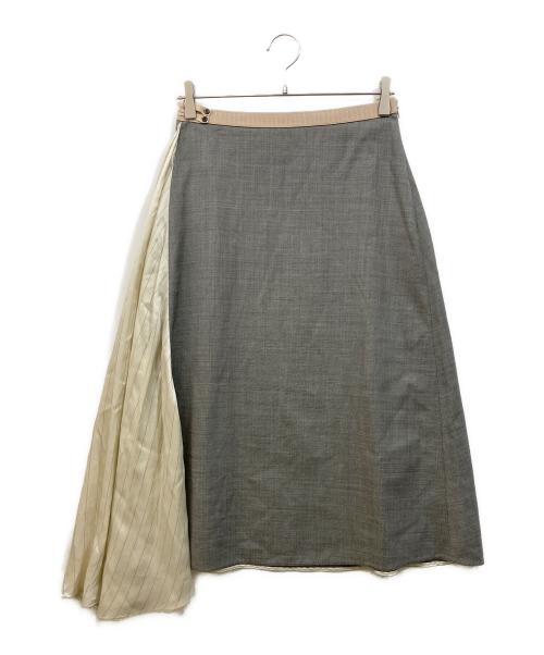 中古・古着通販】PRADA (プラダ) アシンメトリースカート グレー