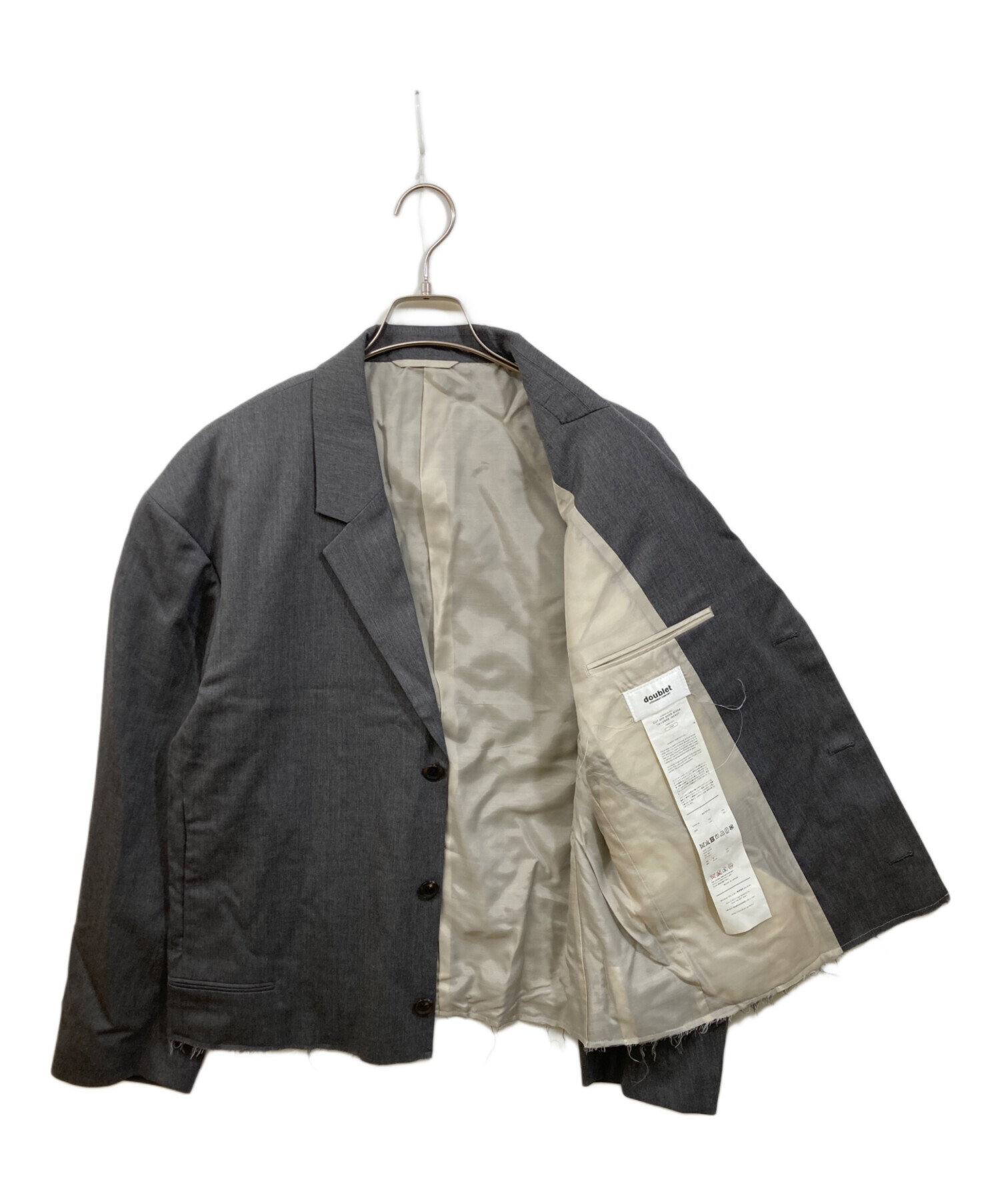 中古・古着通販】doublet (ダブレット) CUT OFF OVER SIZED TAILORED