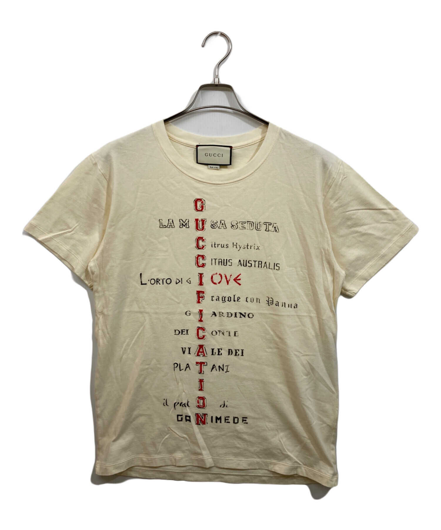 中古・古着通販】GUCCI (グッチ) Guccification Print Oversized T