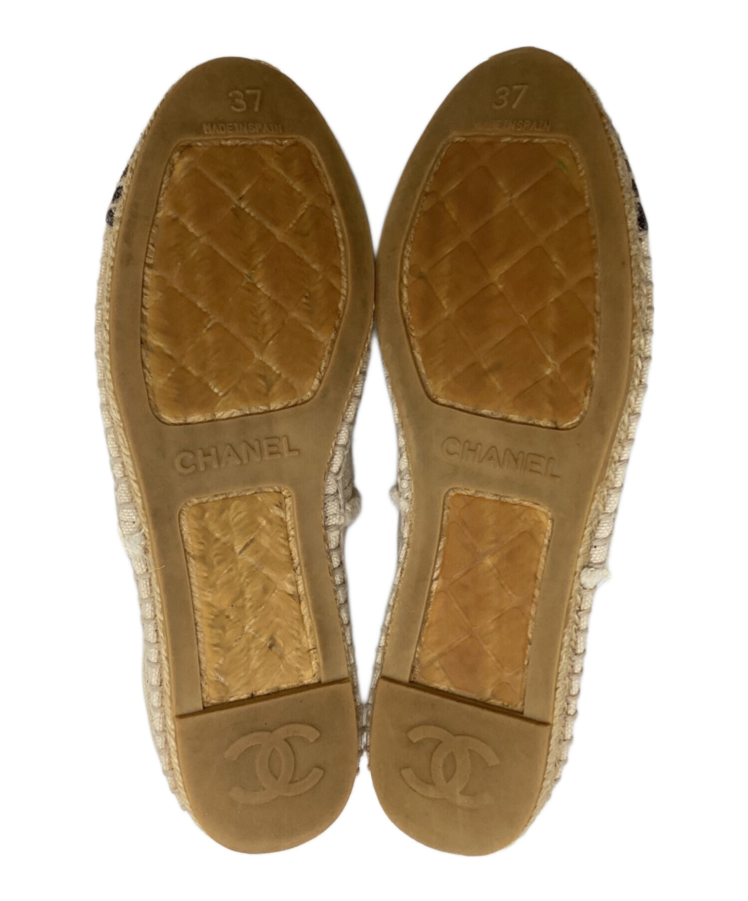 中古・古着通販】CHANEL (シャネル) エスパドリーユ アイボリー サイズ